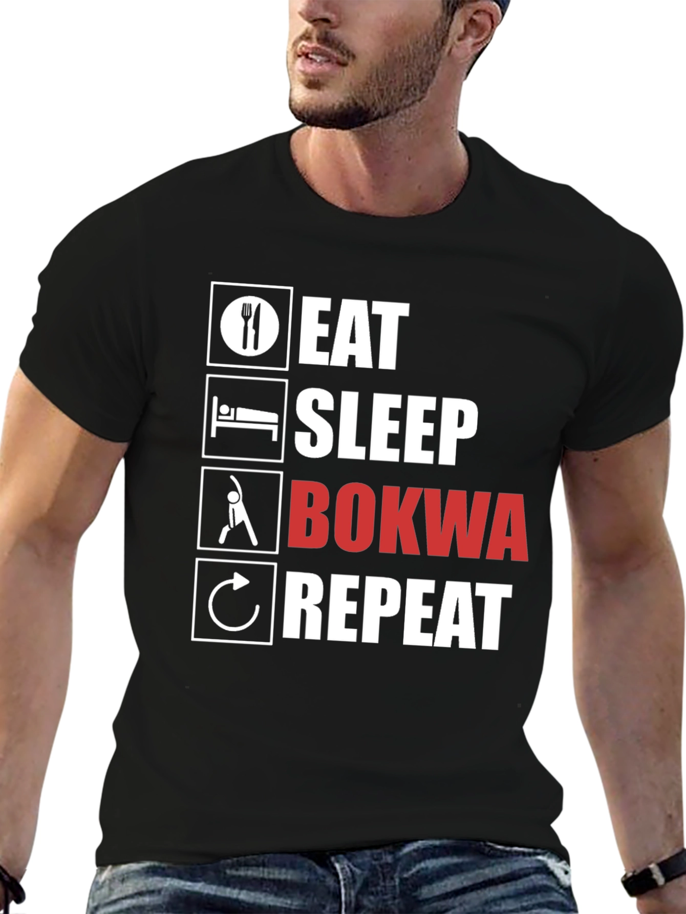 Eat Sleep Bokwa Repeat T-Shirt