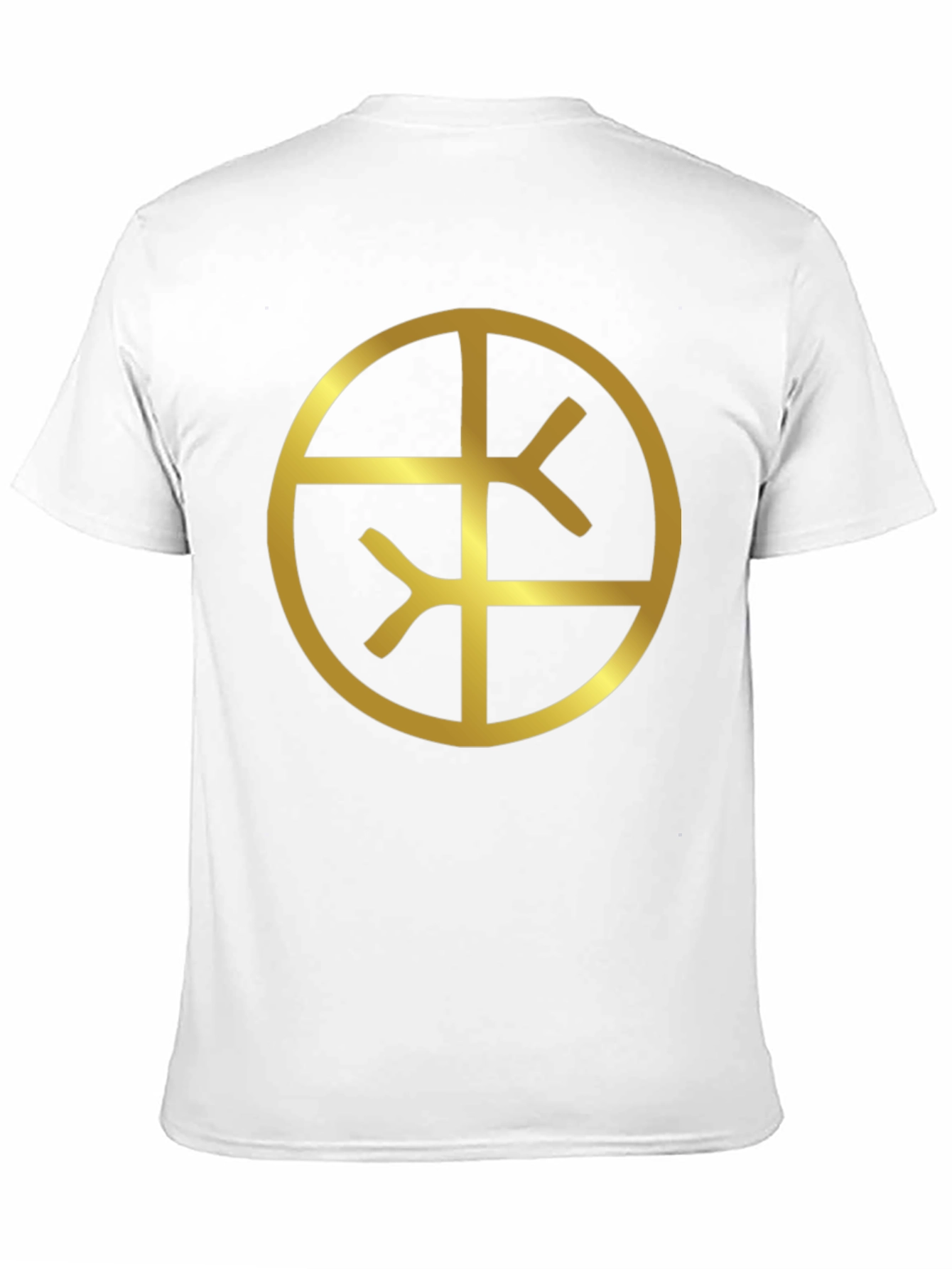 Black Tee with Gold Symbol