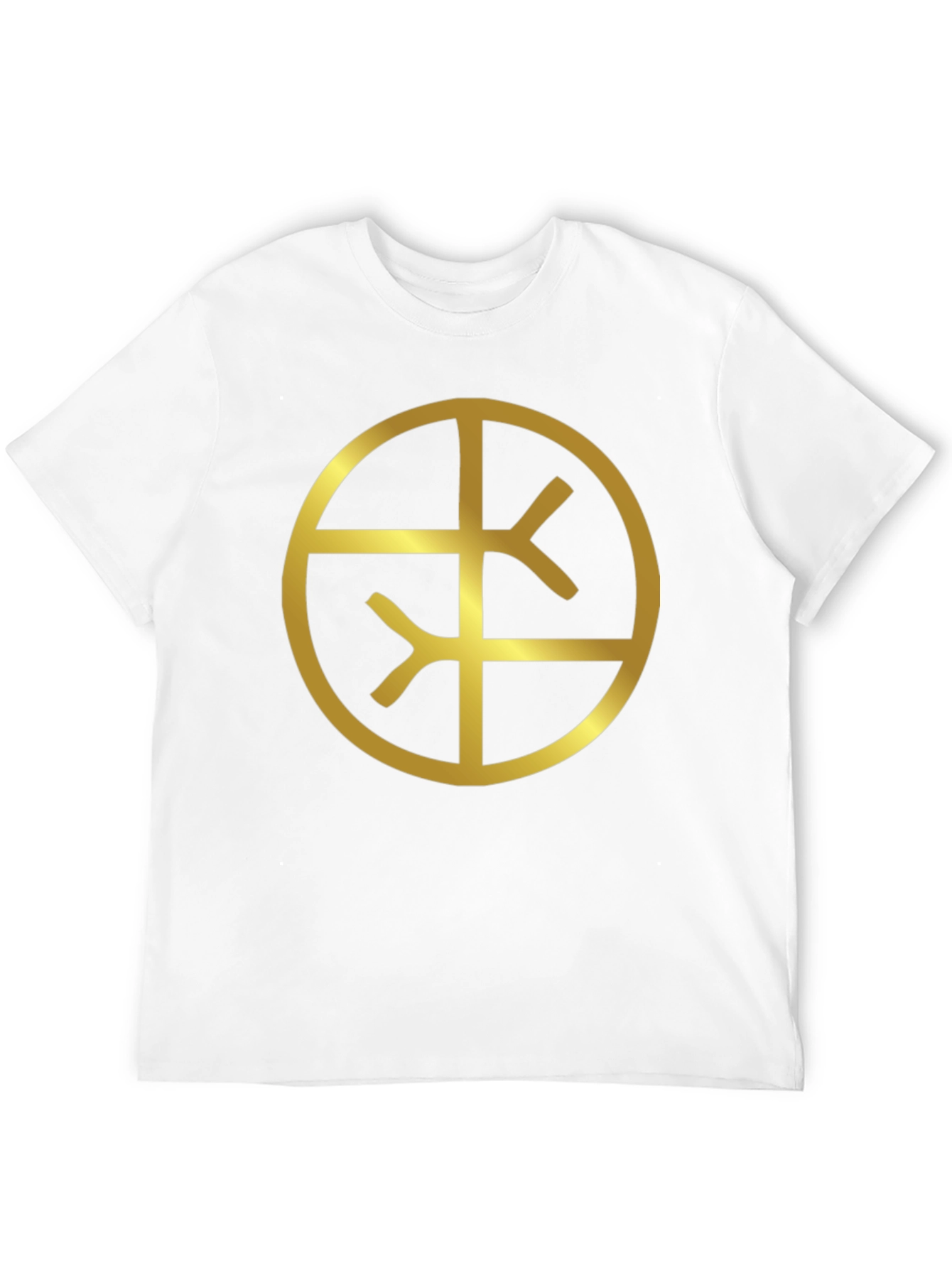 Black Tee with Gold Symbol