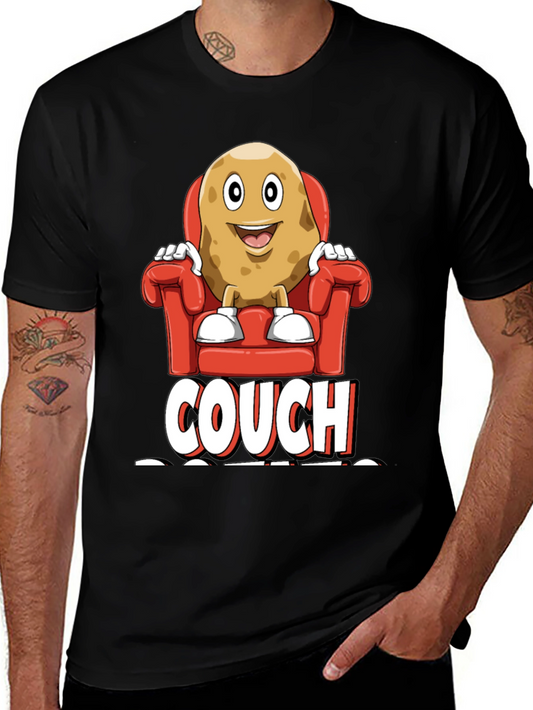 Couch Potato Graphic T-Shirt - Funny Relaxed Fit Tee