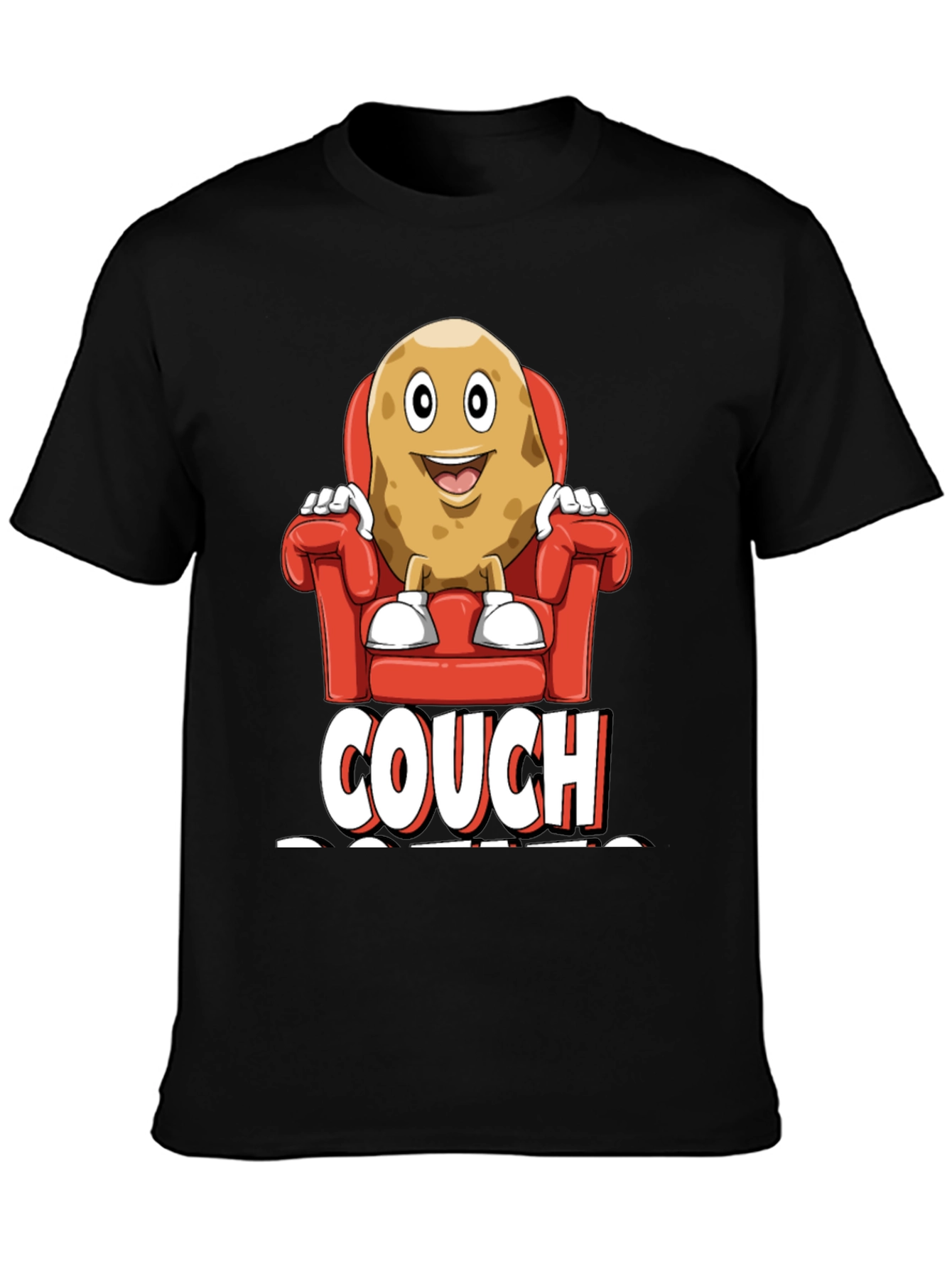 Couch Potato Graphic T-Shirt - Funny Relaxed Fit Tee