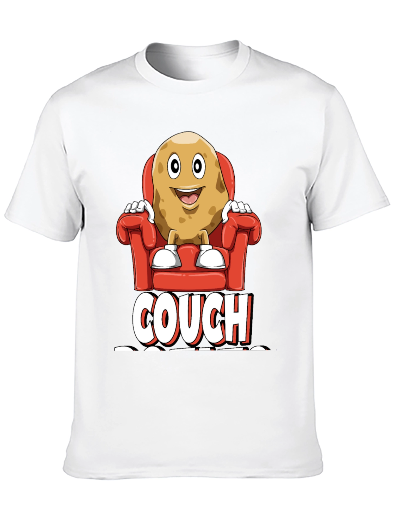 Couch Potato Graphic T-Shirt - Funny Relaxed Fit Tee