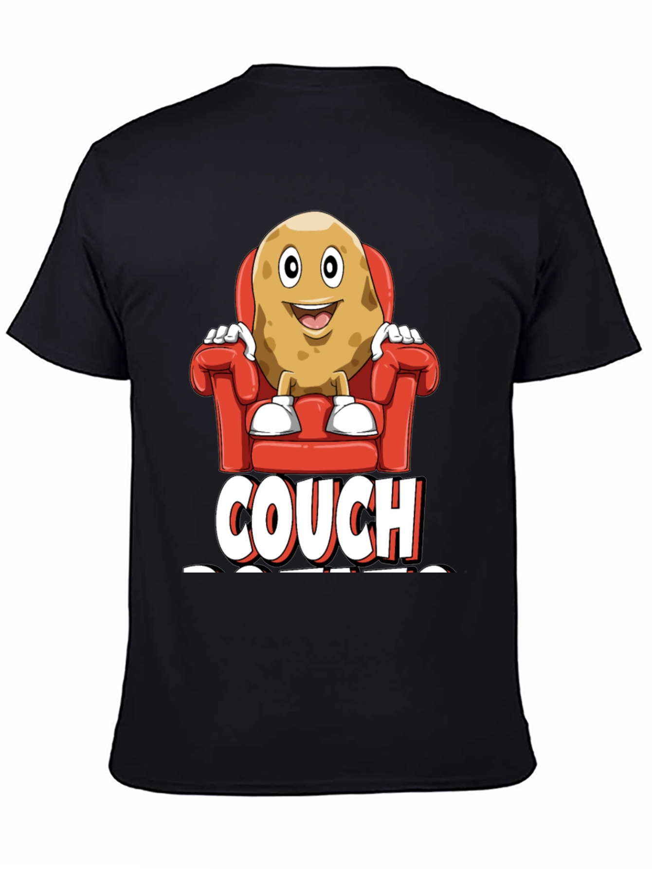 Couch Potato Graphic T-Shirt - Funny Relaxed Fit Tee