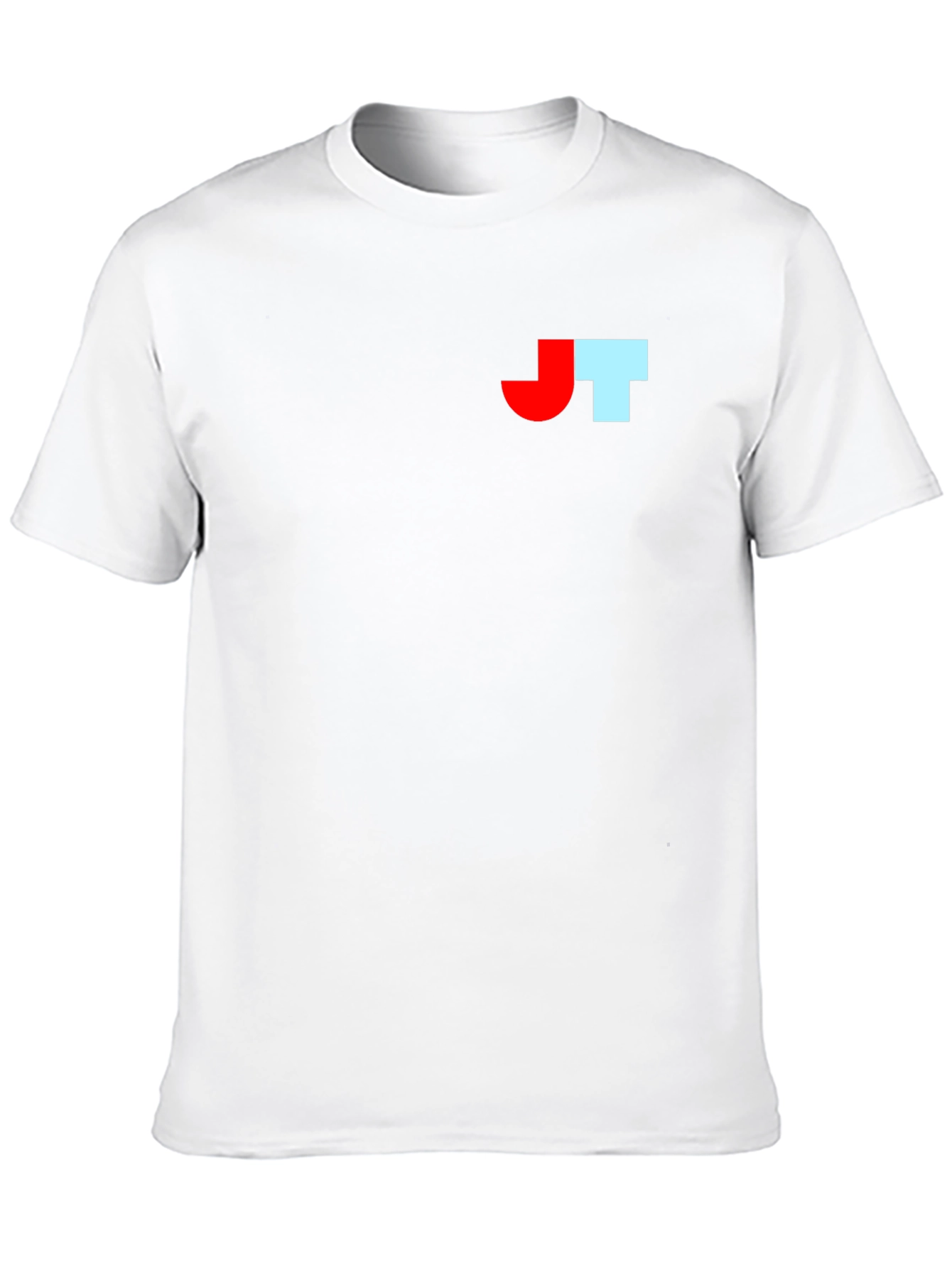 Black T-Shirt with Bold Initial Logo