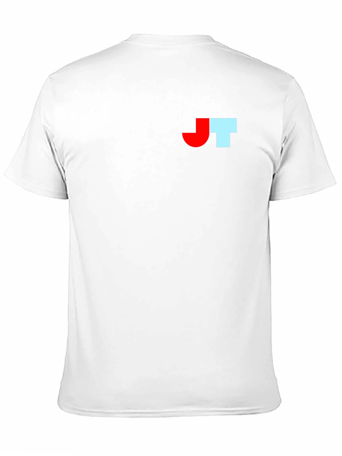 Black T-Shirt with Bold Initial Logo