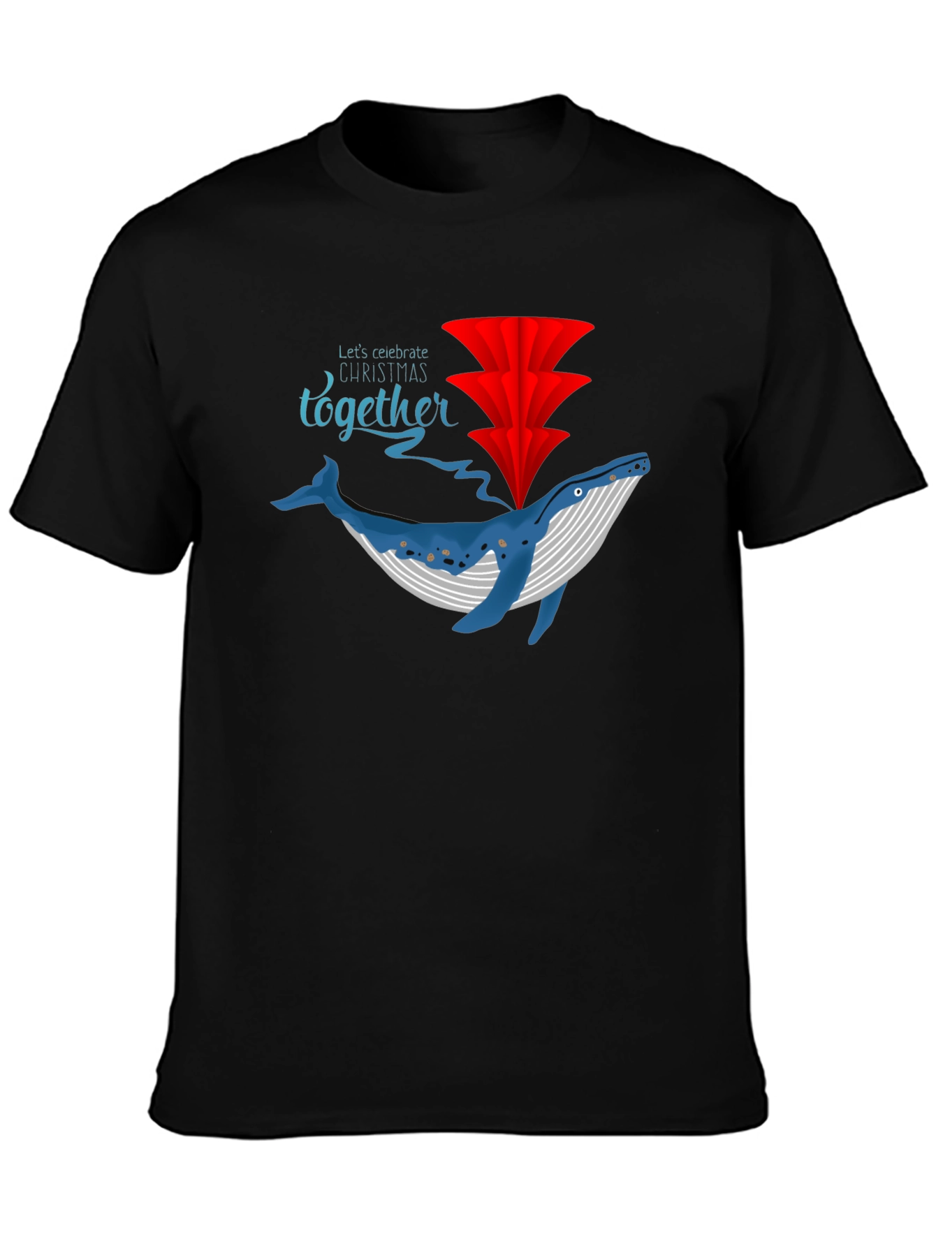 Whale Christmas Celebration T-Shirt
