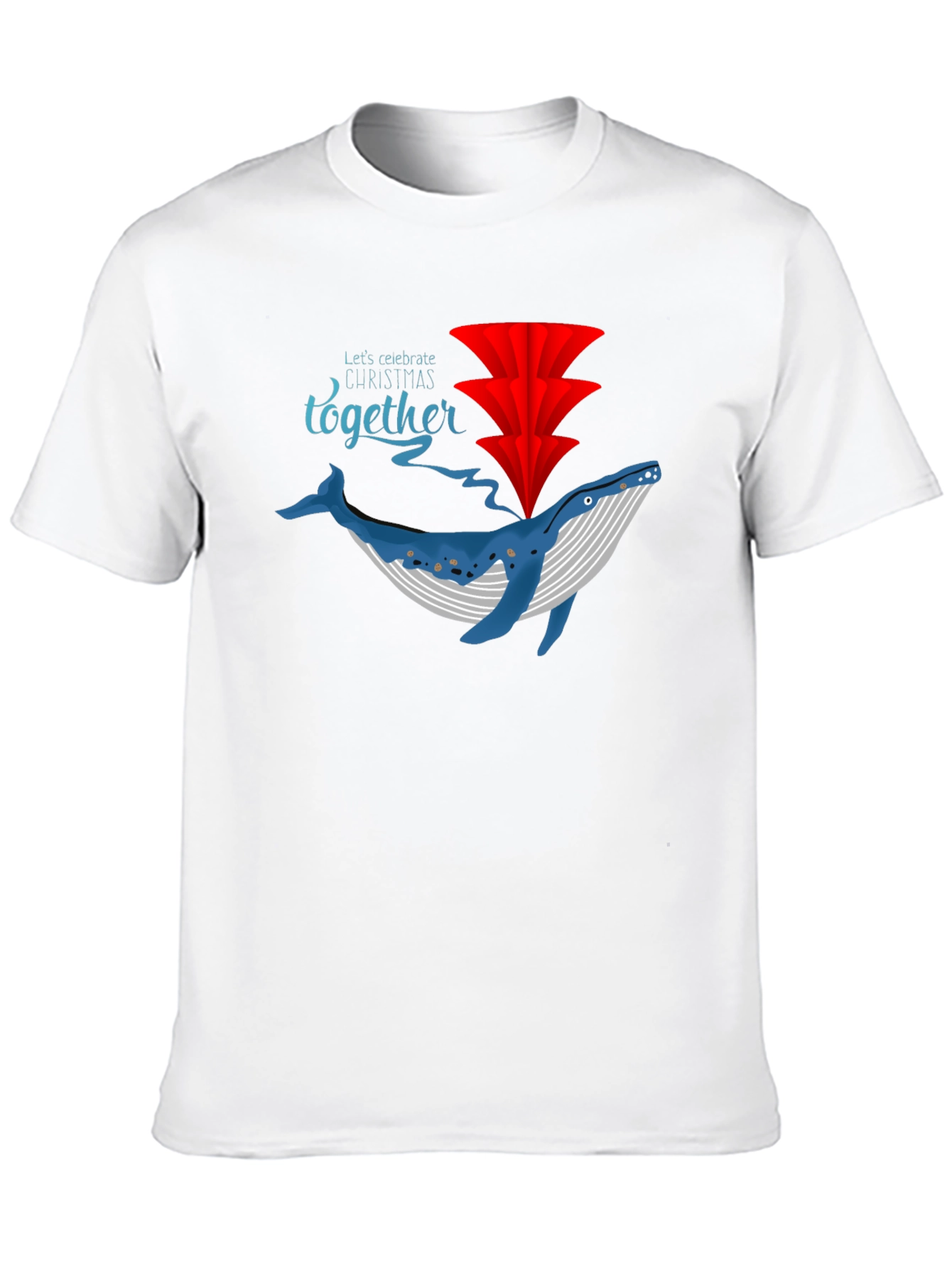 Whale Christmas Celebration T-Shirt