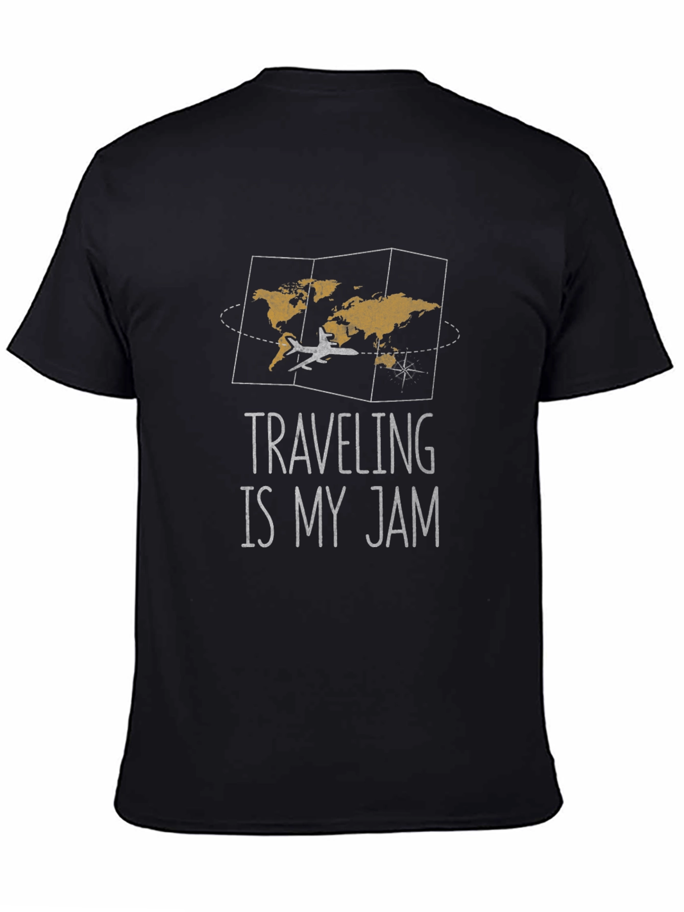Traveling is my Jam Graphic T-Shirt - Black