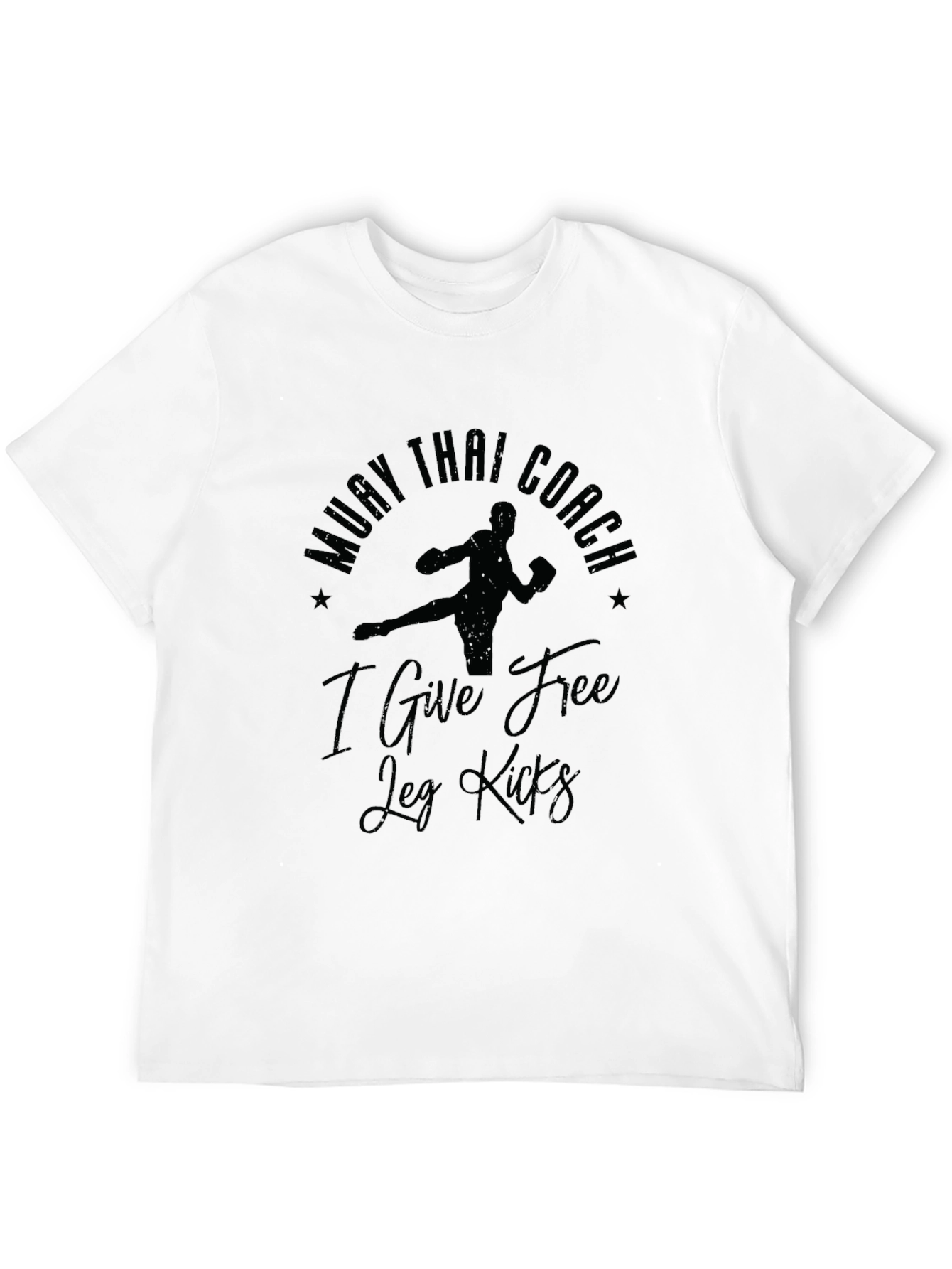 Muay Thai Coach Free Leg Kicks Graphic T-Shirt