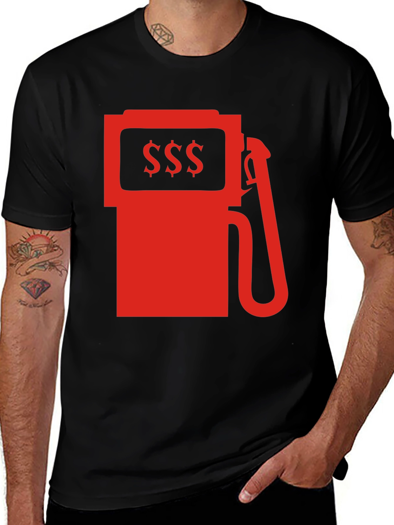 High Gas Prices Graphic Tee - Black Cotton T-Shirt