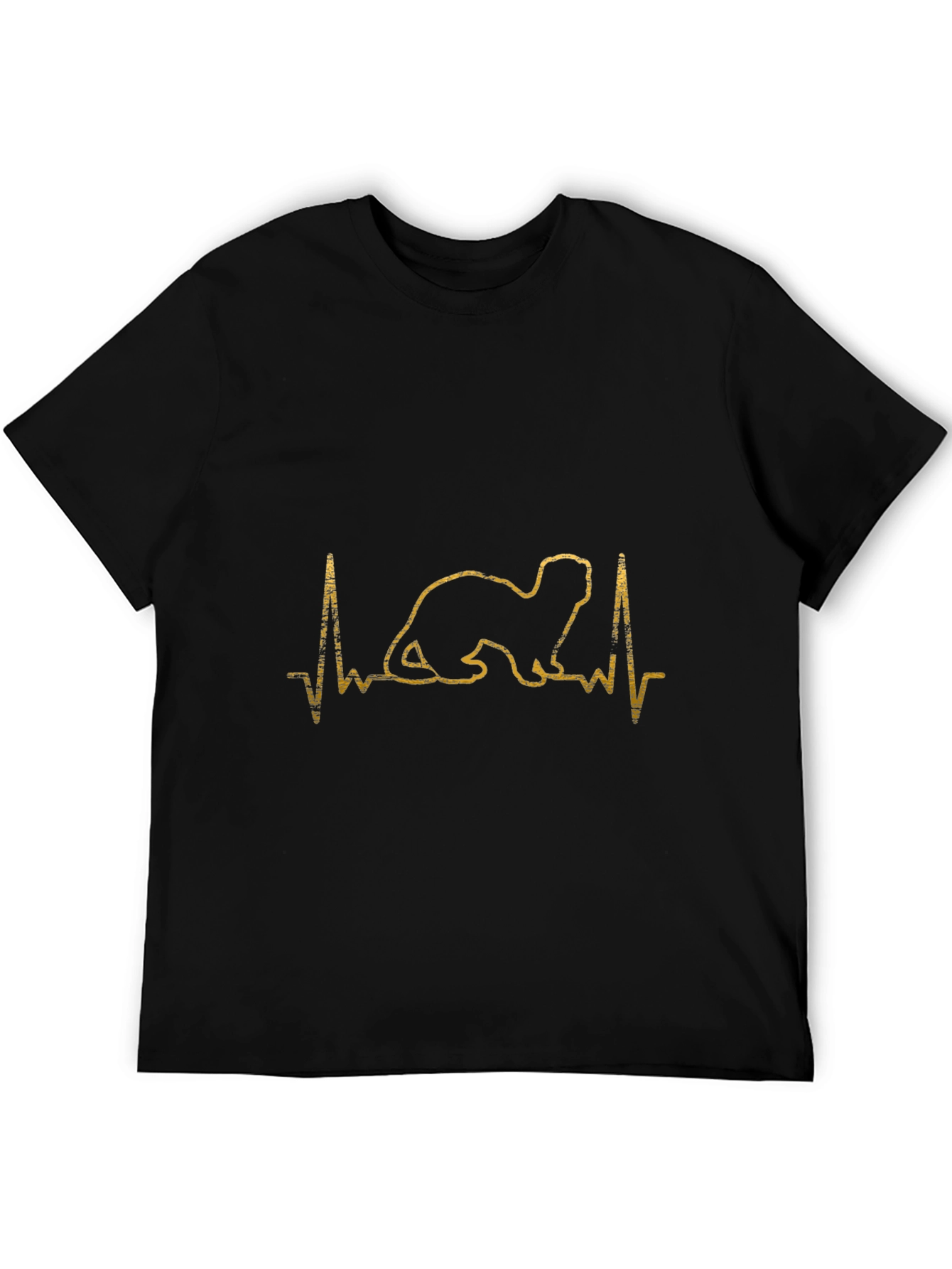 Ferret Heartbeat T-Shirt - Pet Lover Tee