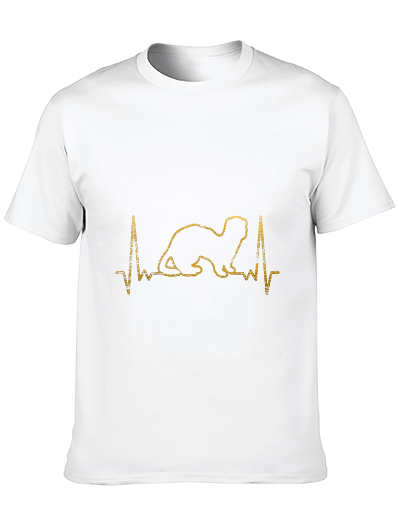 Ferret Heartbeat T-Shirt - Pet Lover Tee