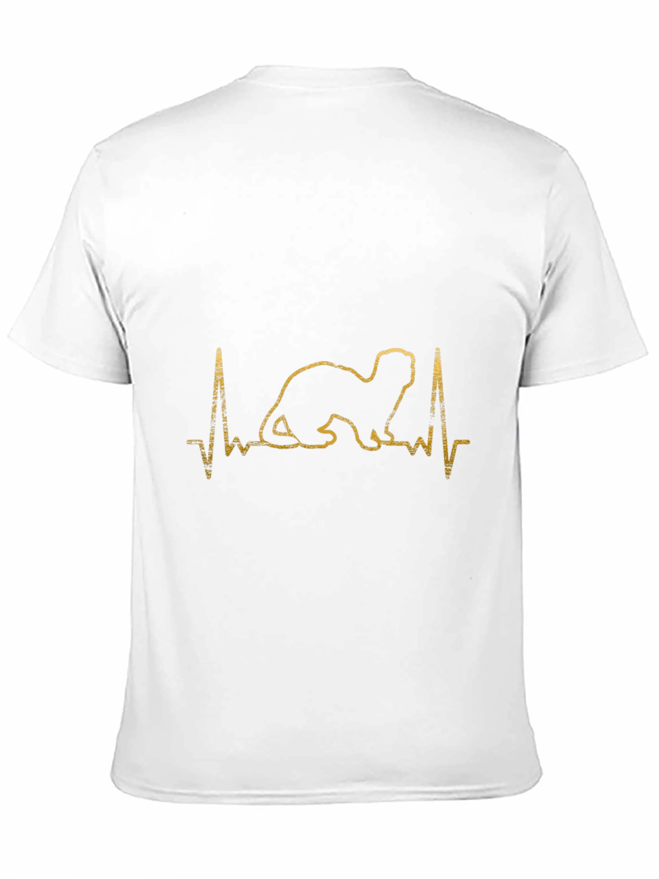 Ferret Heartbeat T-Shirt - Pet Lover Tee