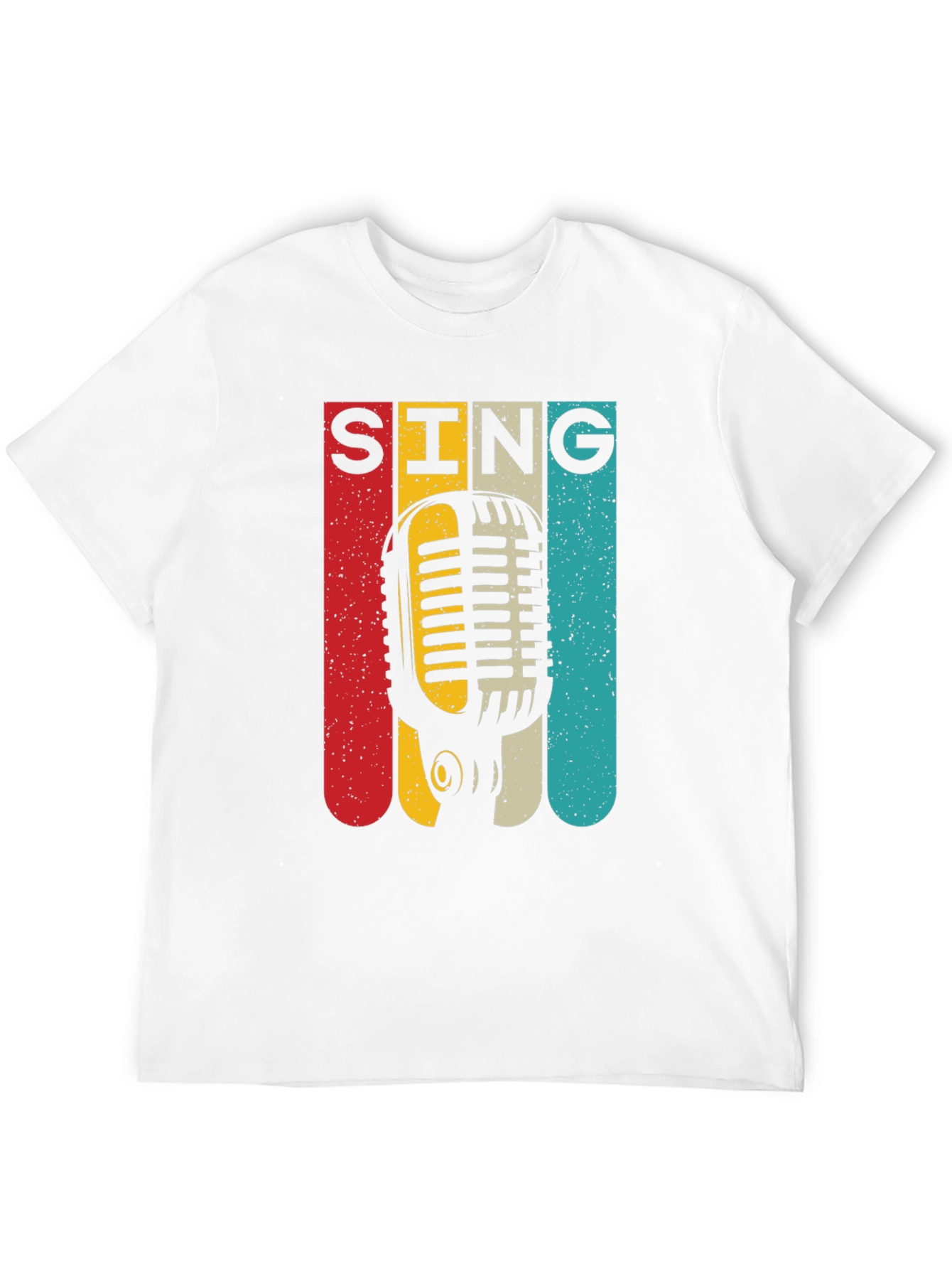 Retro Microphone SING Graphic Tee