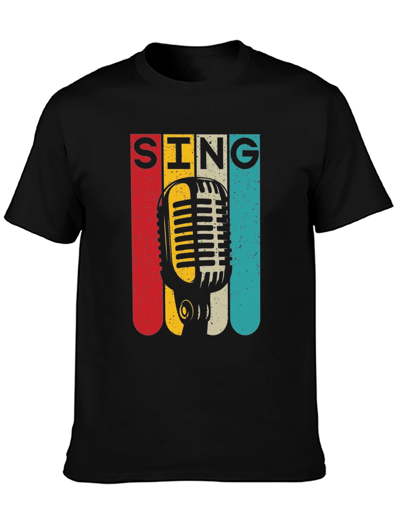 Retro Microphone SING Graphic Tee