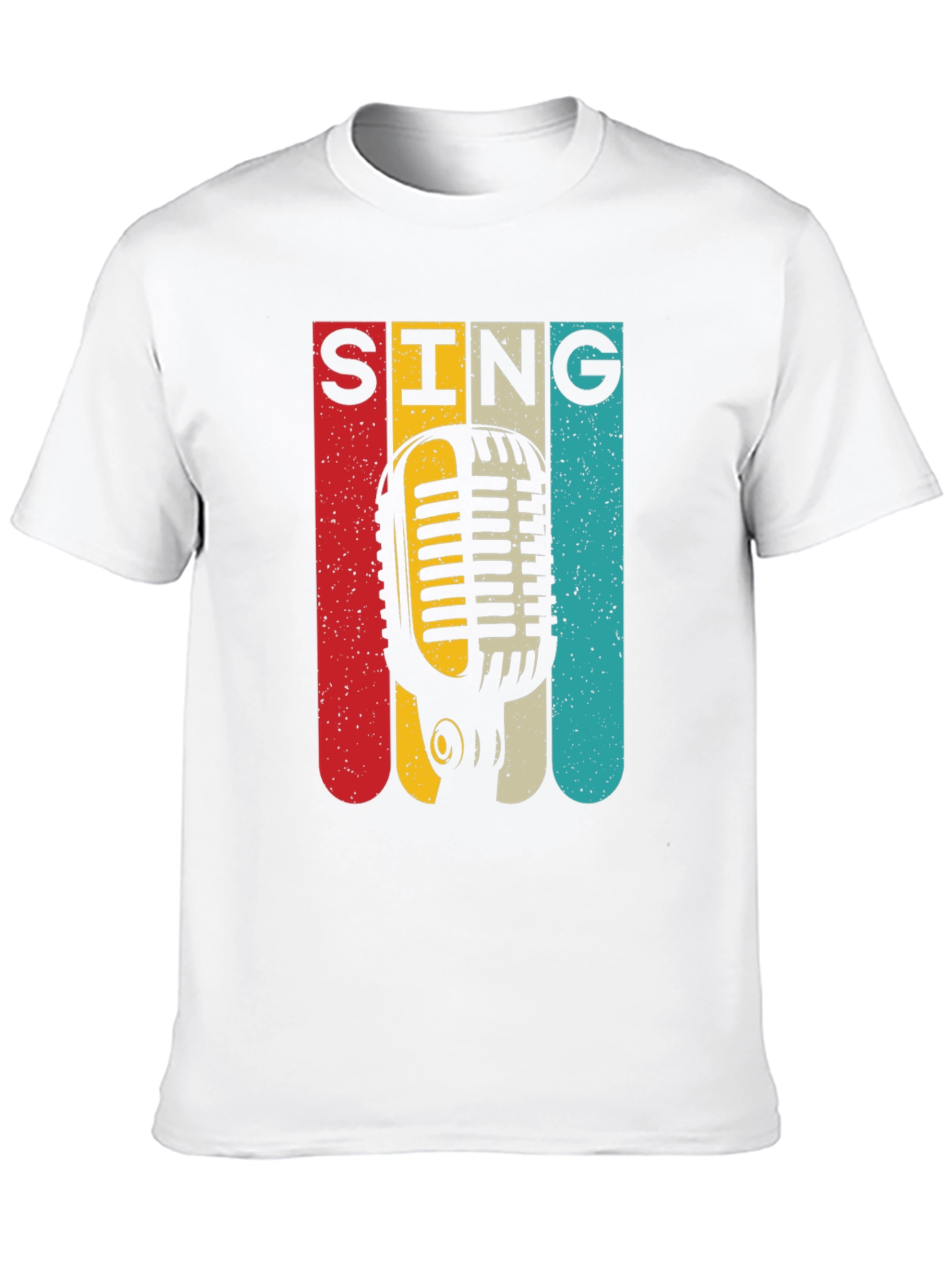 Retro Microphone SING Graphic Tee