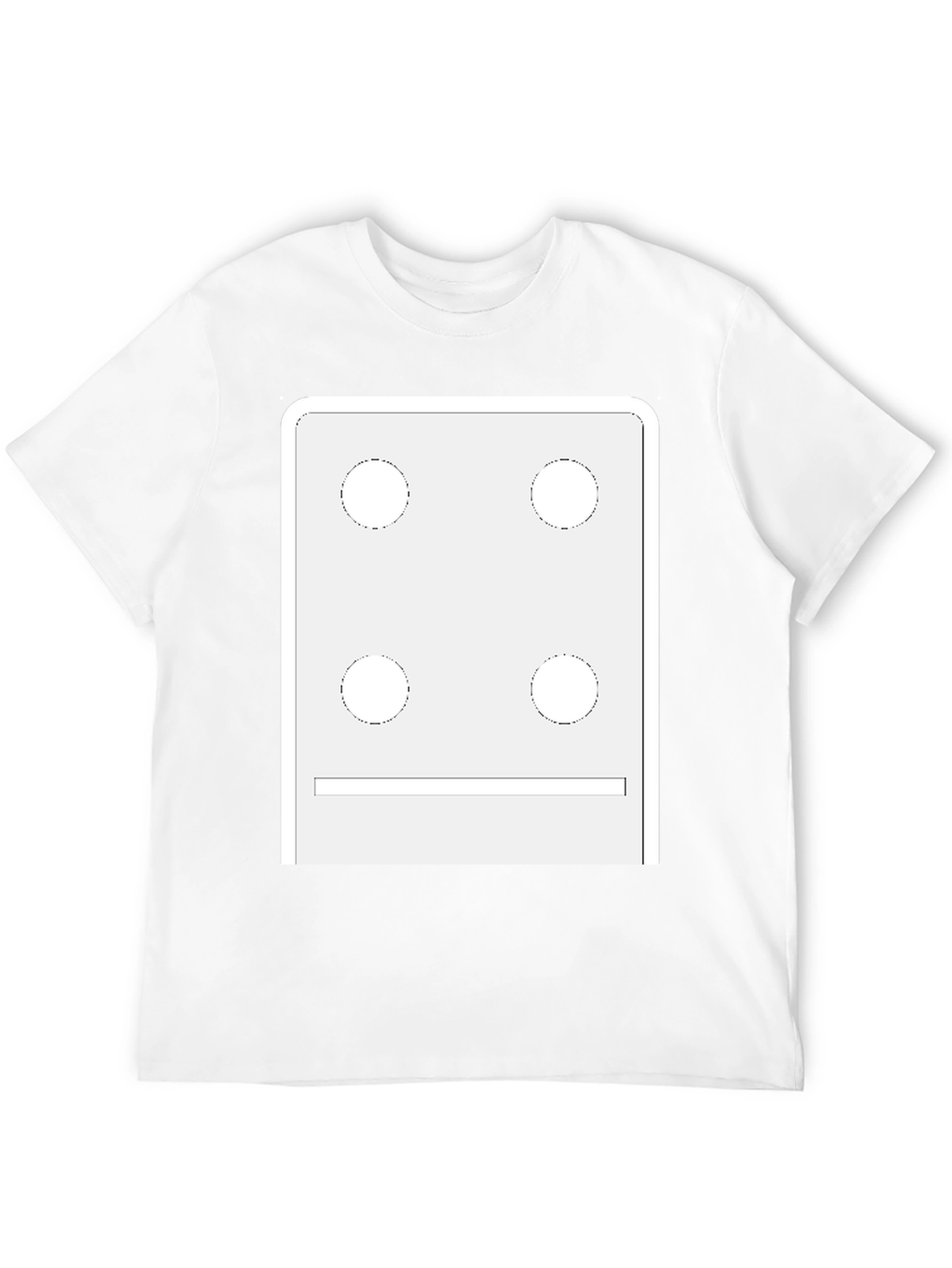 Dice Face Graphic Tee - Novelty T-Shirt
