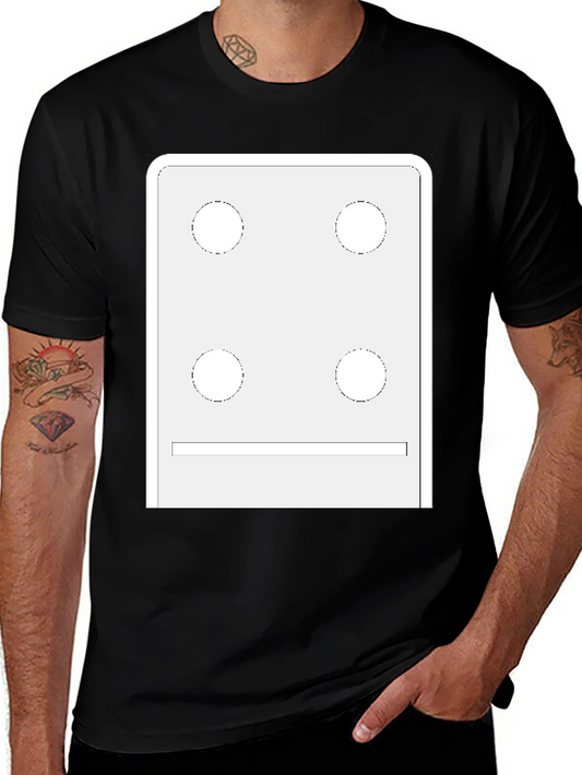 Dice Face Graphic Tee - Novelty T-Shirt