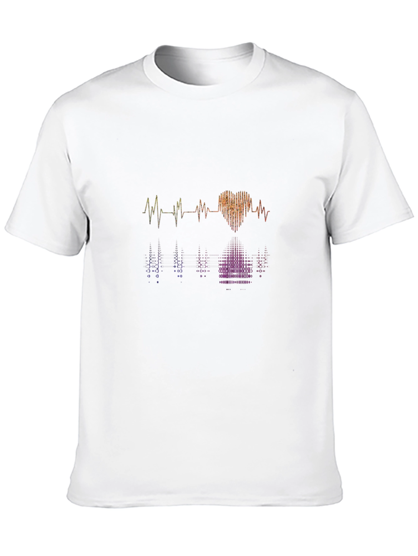 Heartbeat Graphic Tee - Stylish Black Cotton T-Shirt