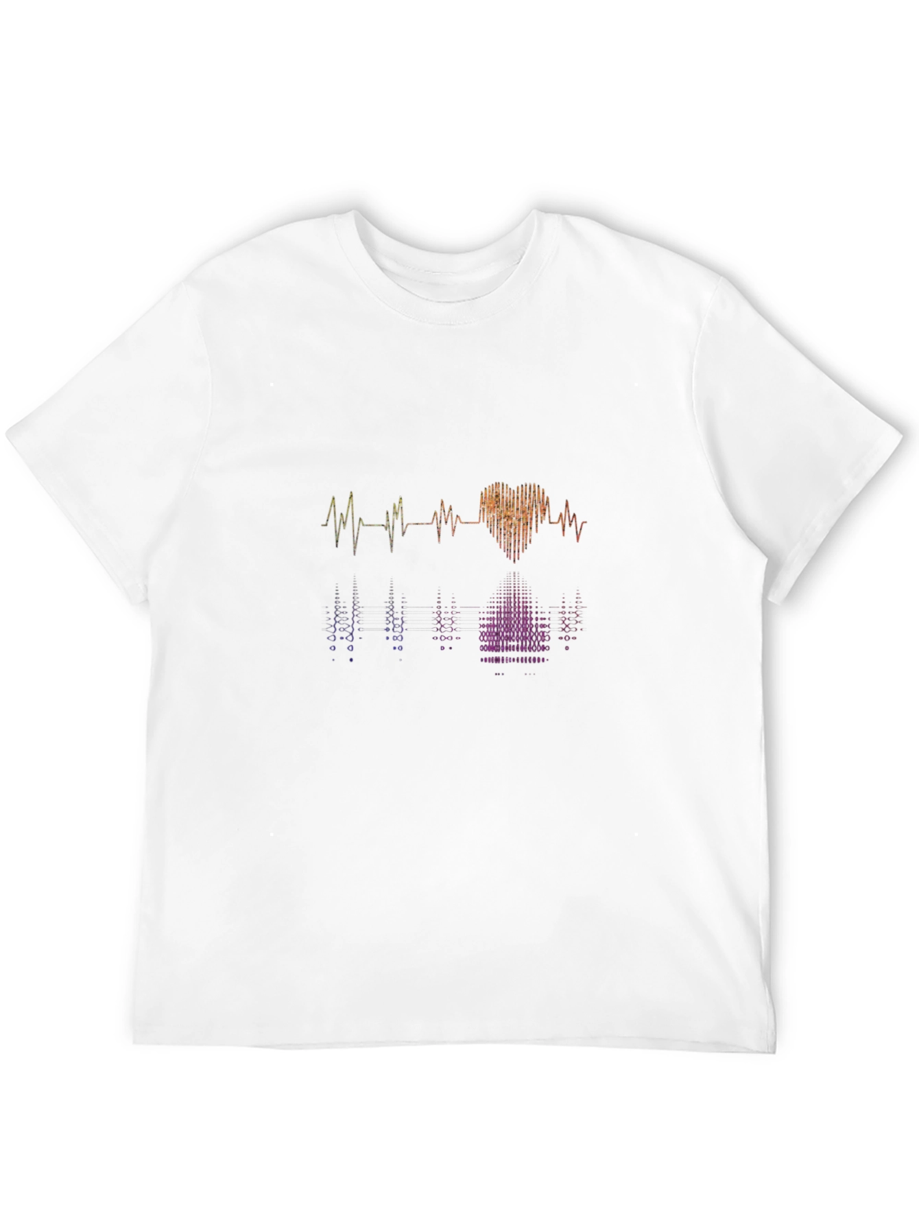 Heartbeat Graphic Tee - Stylish Black Cotton T-Shirt