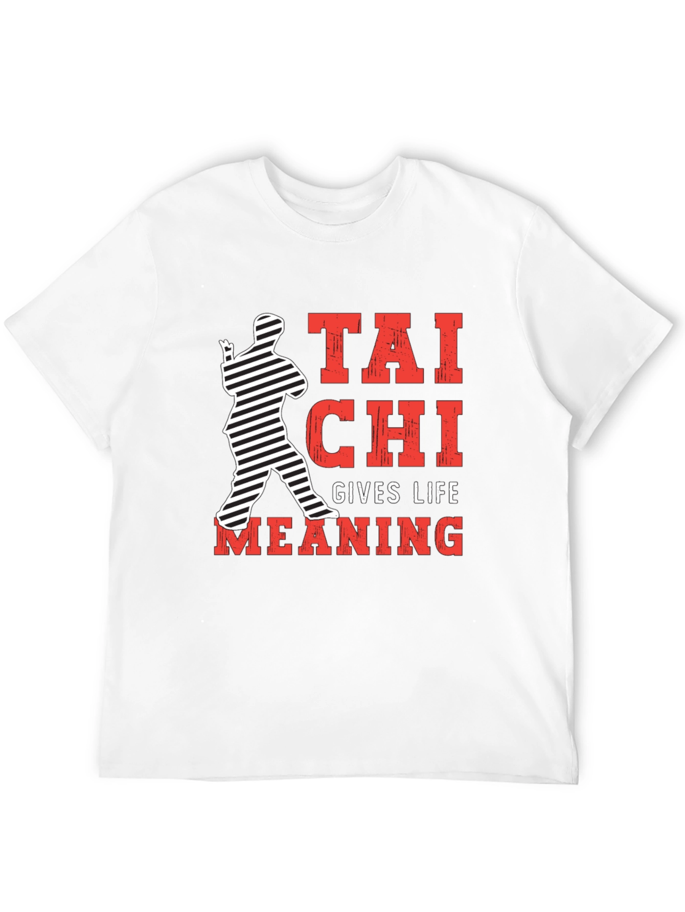 Tai Chi Gives Life Meaning Black T-Shirt