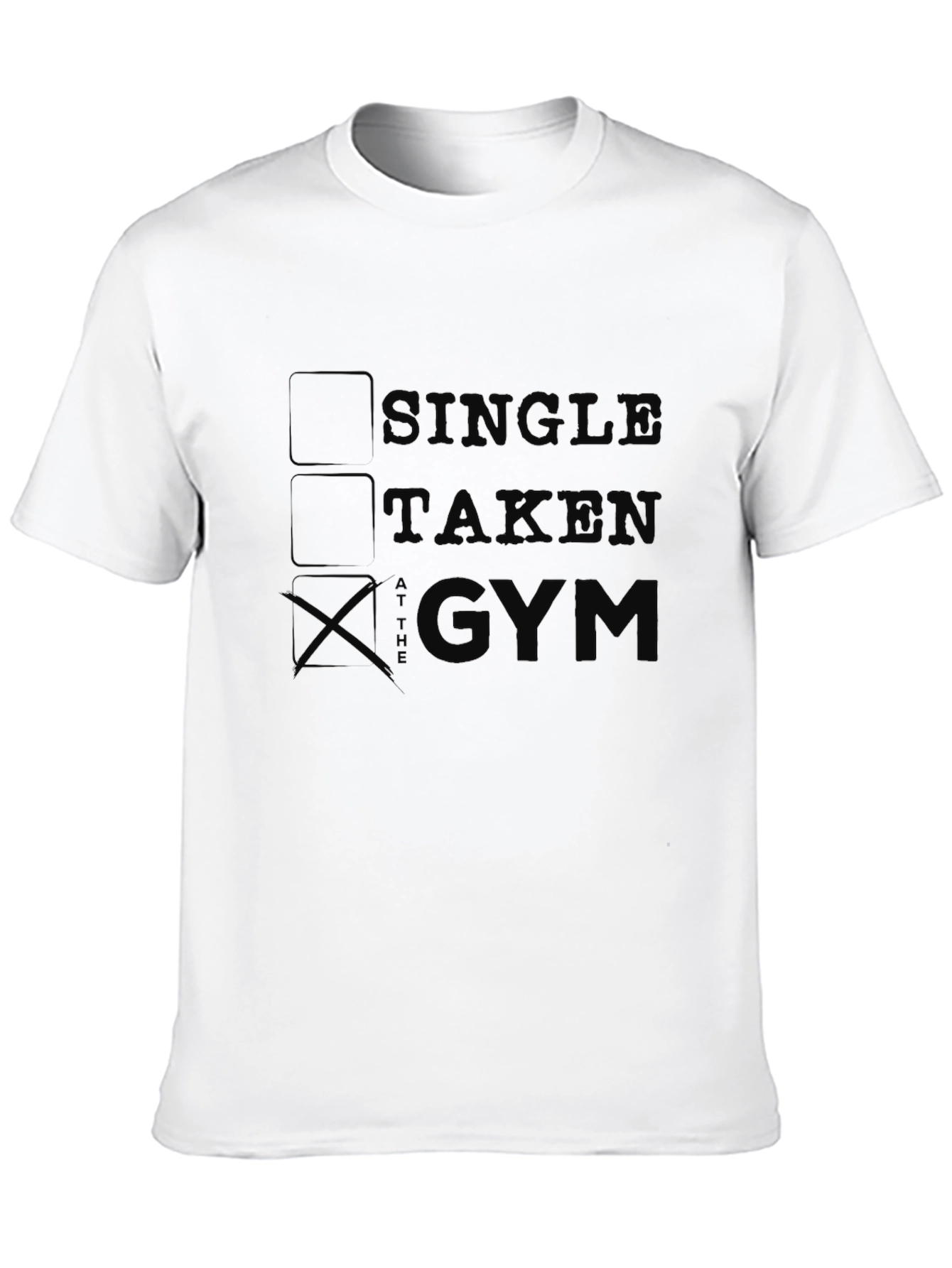 Gym Motivation T-Shirt - Single Taken Gym Black Tee