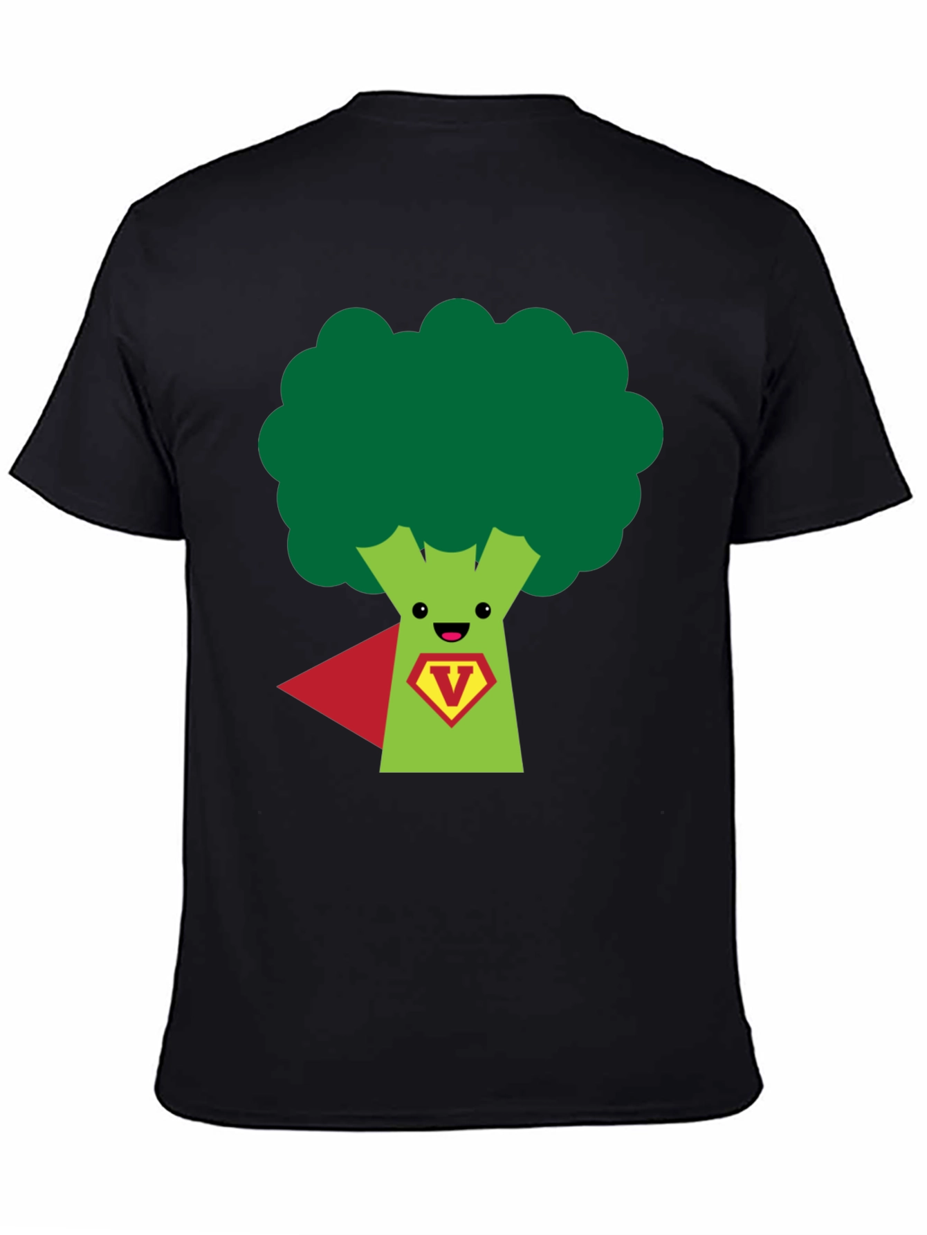 Super Broccoli Hero T-Shirt - Funny Vegan Power Tee