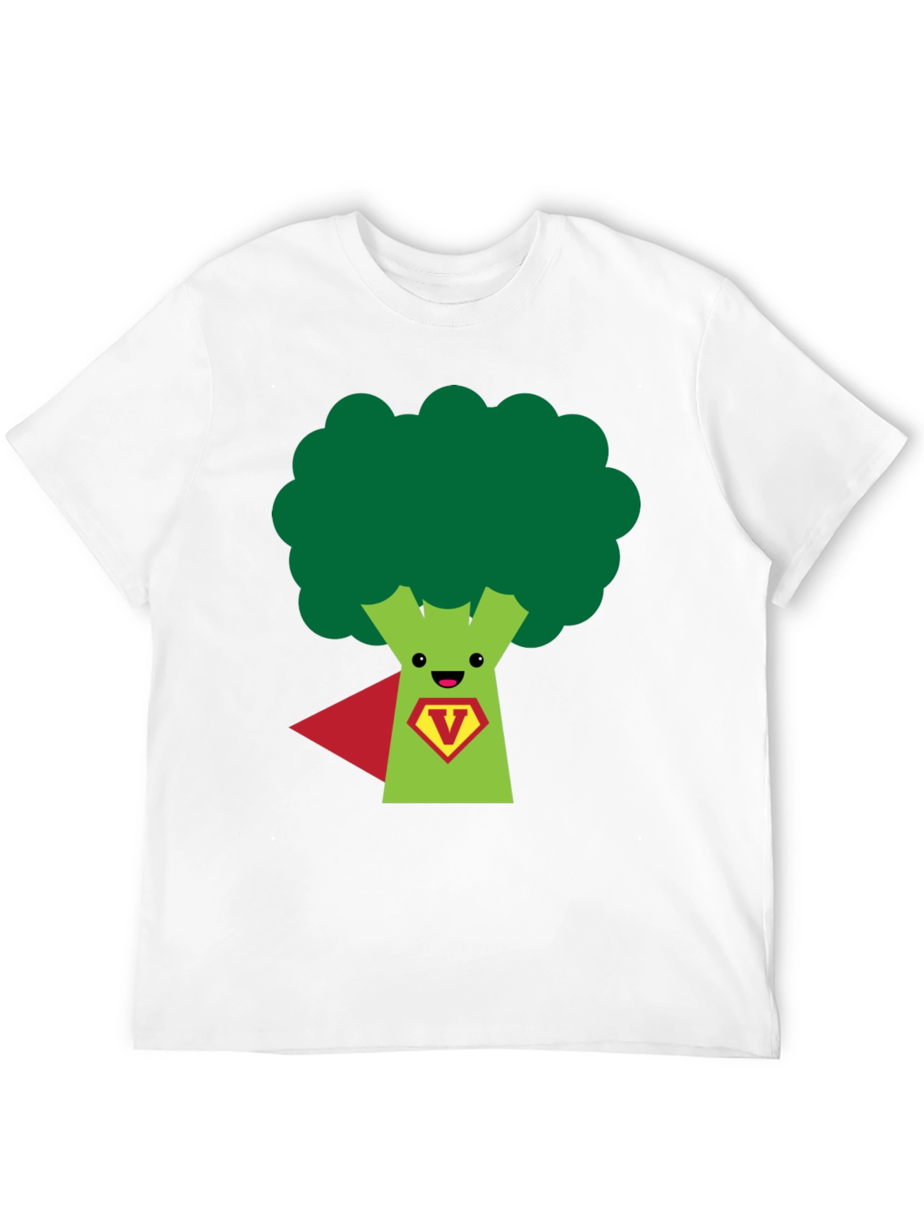 Super Broccoli Hero T-Shirt - Funny Vegan Power Tee