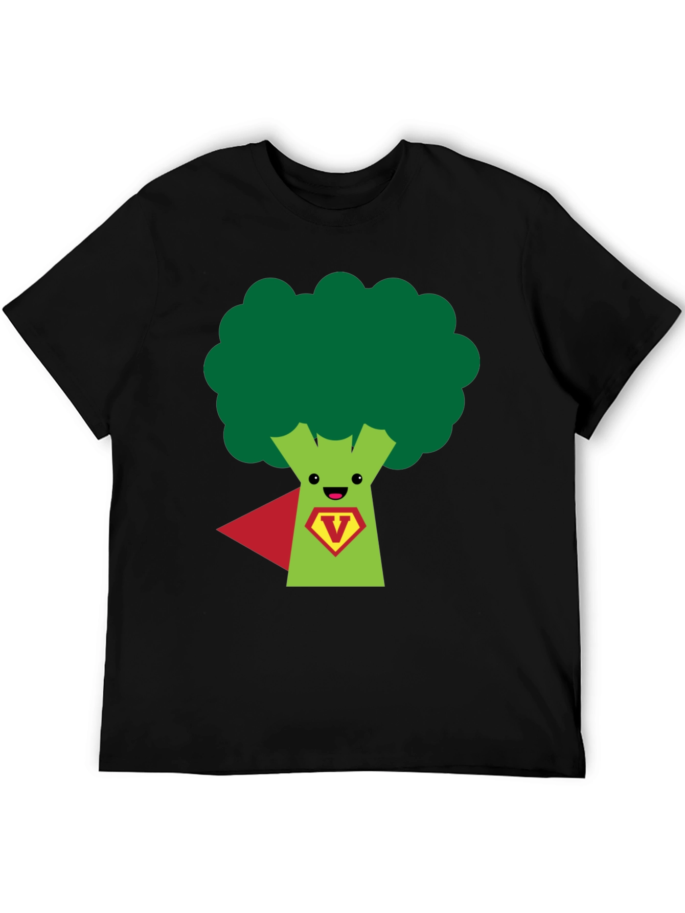 Super Broccoli Hero T-Shirt - Funny Vegan Power Tee