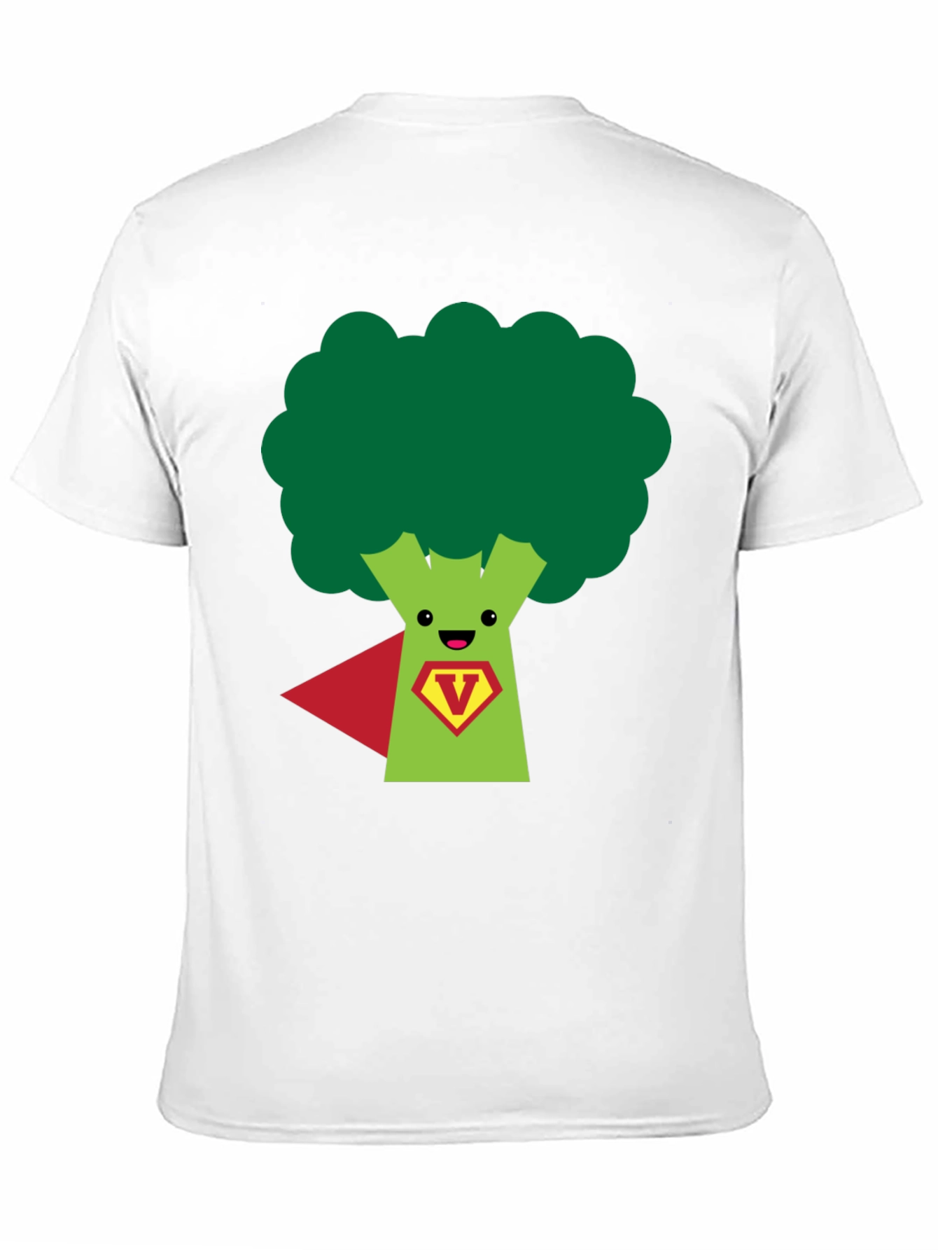 Super Broccoli Hero T-Shirt - Funny Vegan Power Tee