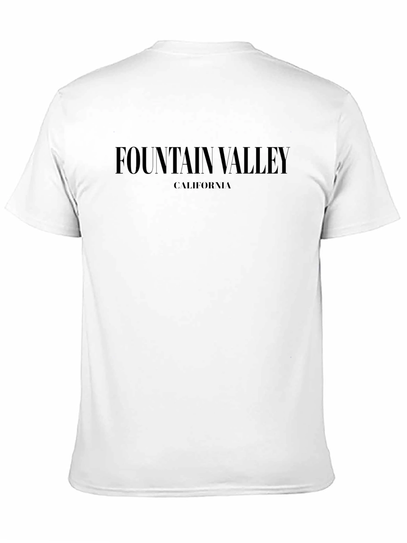 Fountain Valley California Black T-Shirt