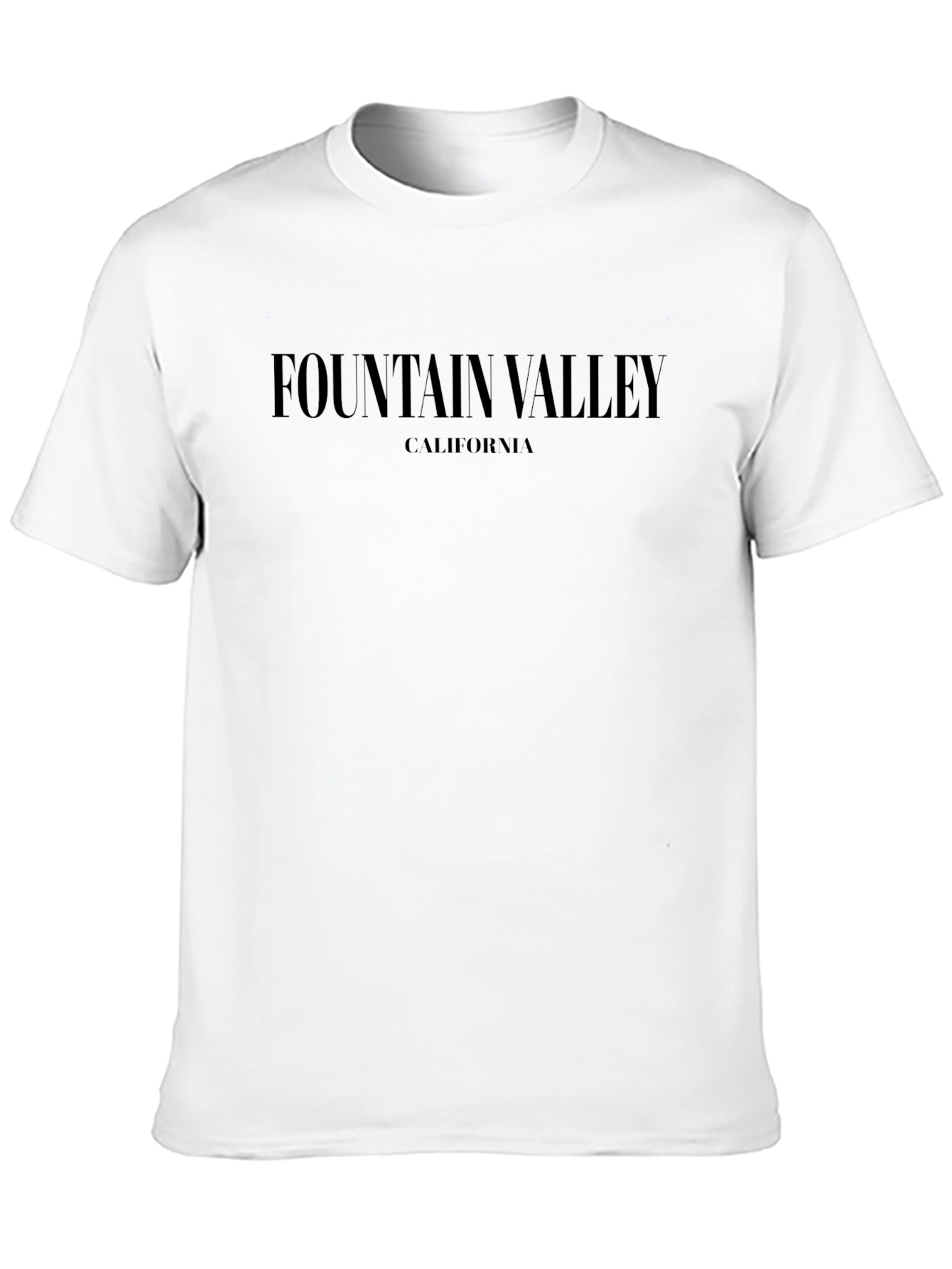 Fountain Valley California Black T-Shirt
