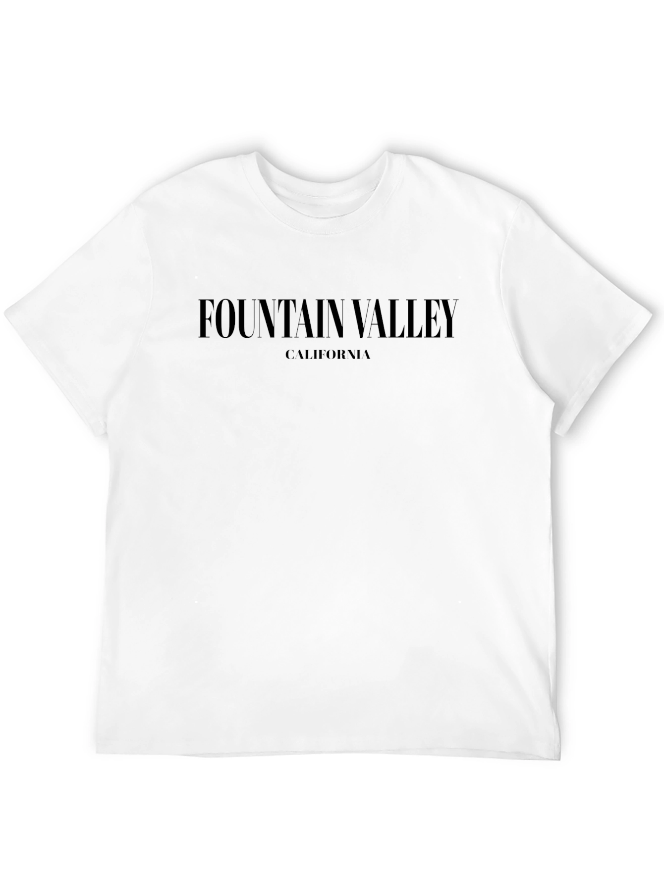 Fountain Valley California Black T-Shirt