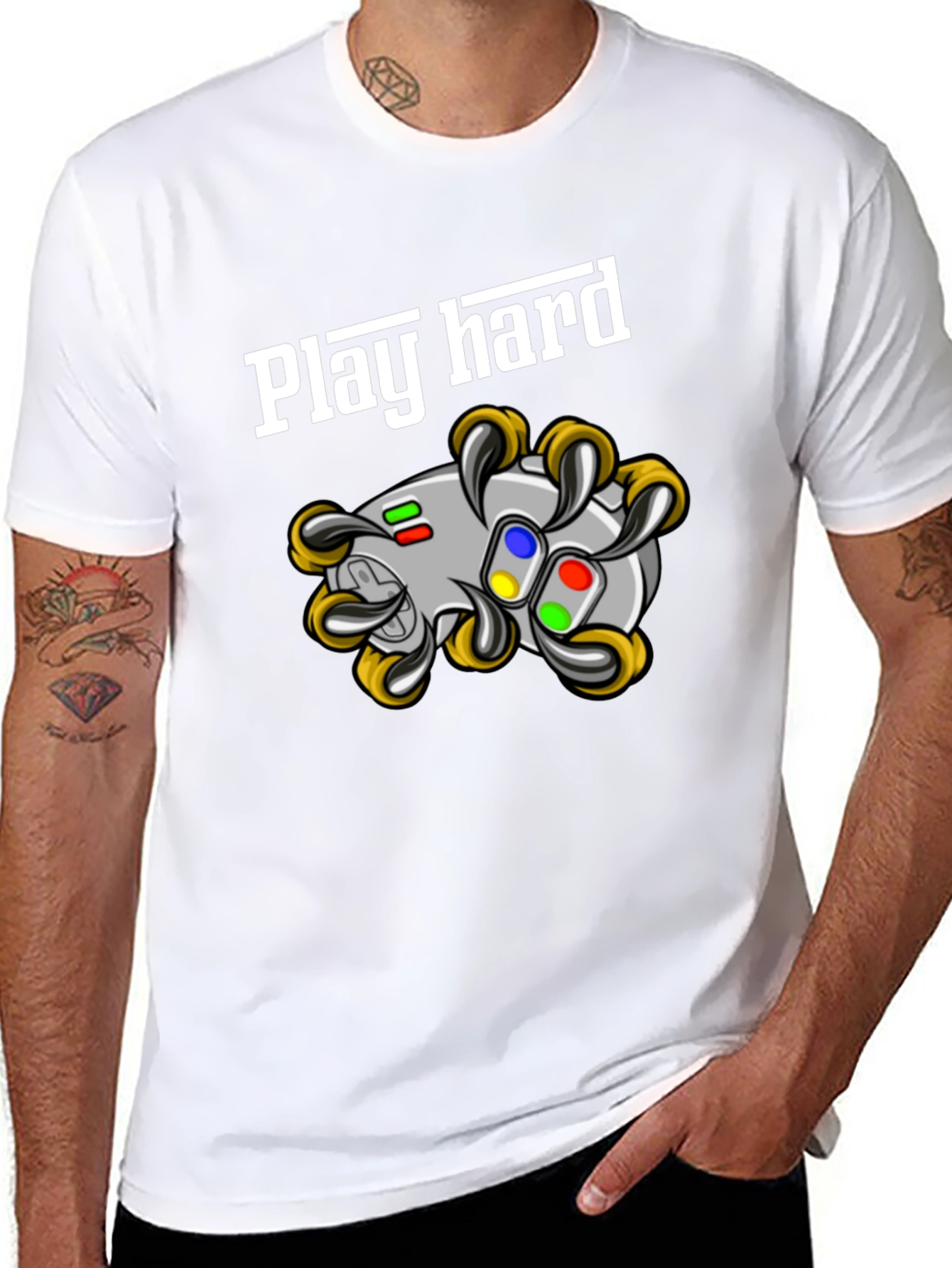 Play Hard Gaming T-Shirt - Black