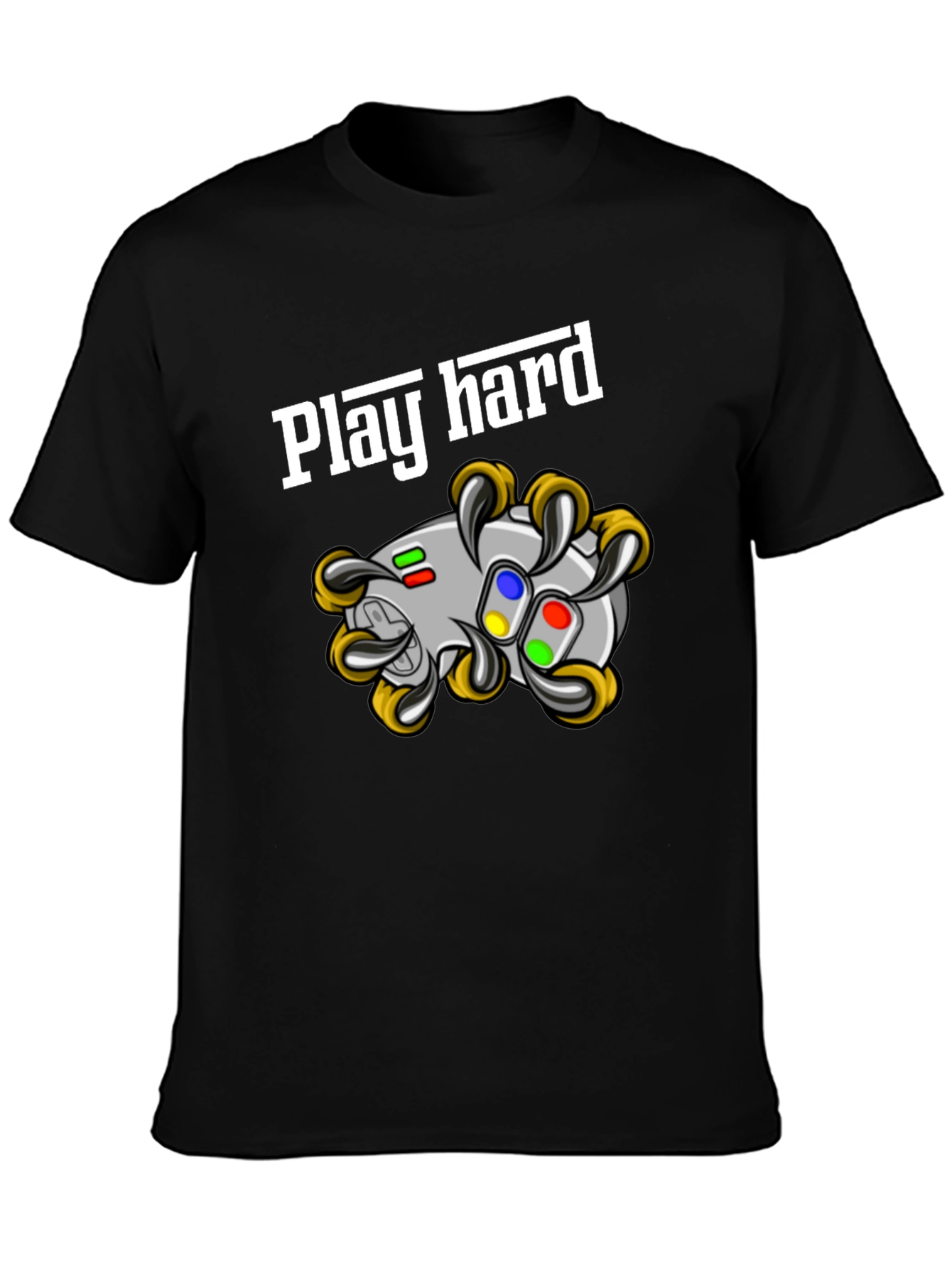 Play Hard Gaming T-Shirt - Black