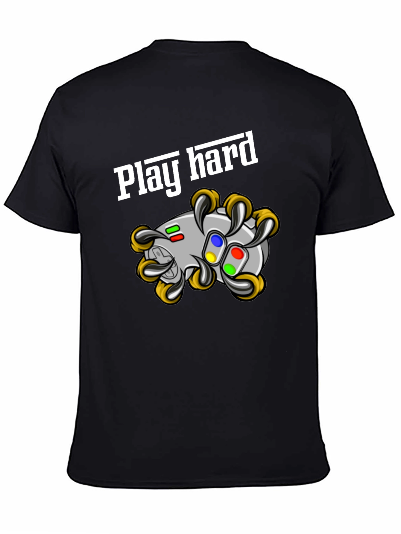 Play Hard Gaming T-Shirt - Black