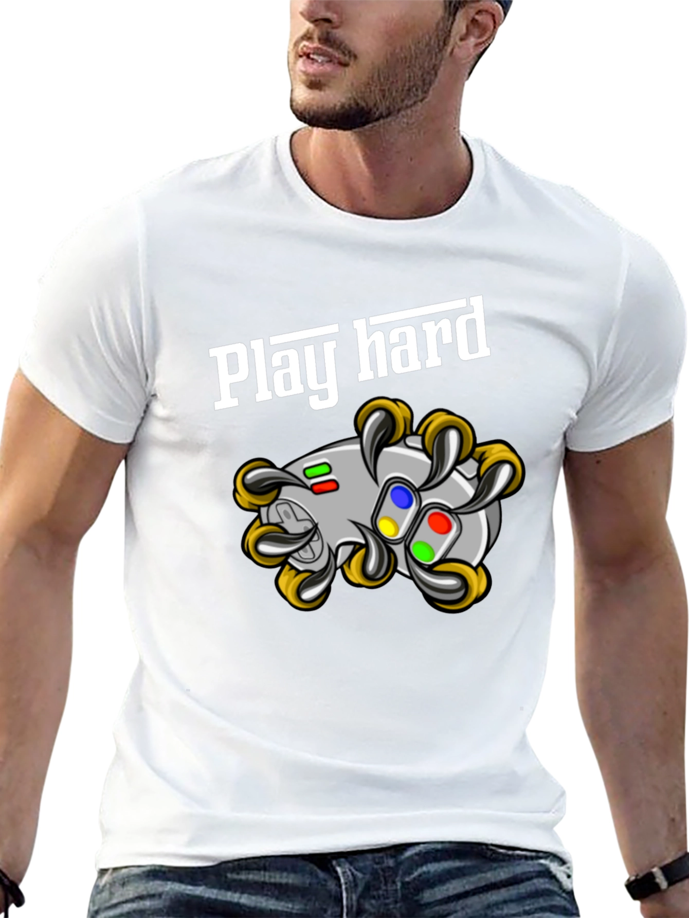 Play Hard Gaming T-Shirt - Black