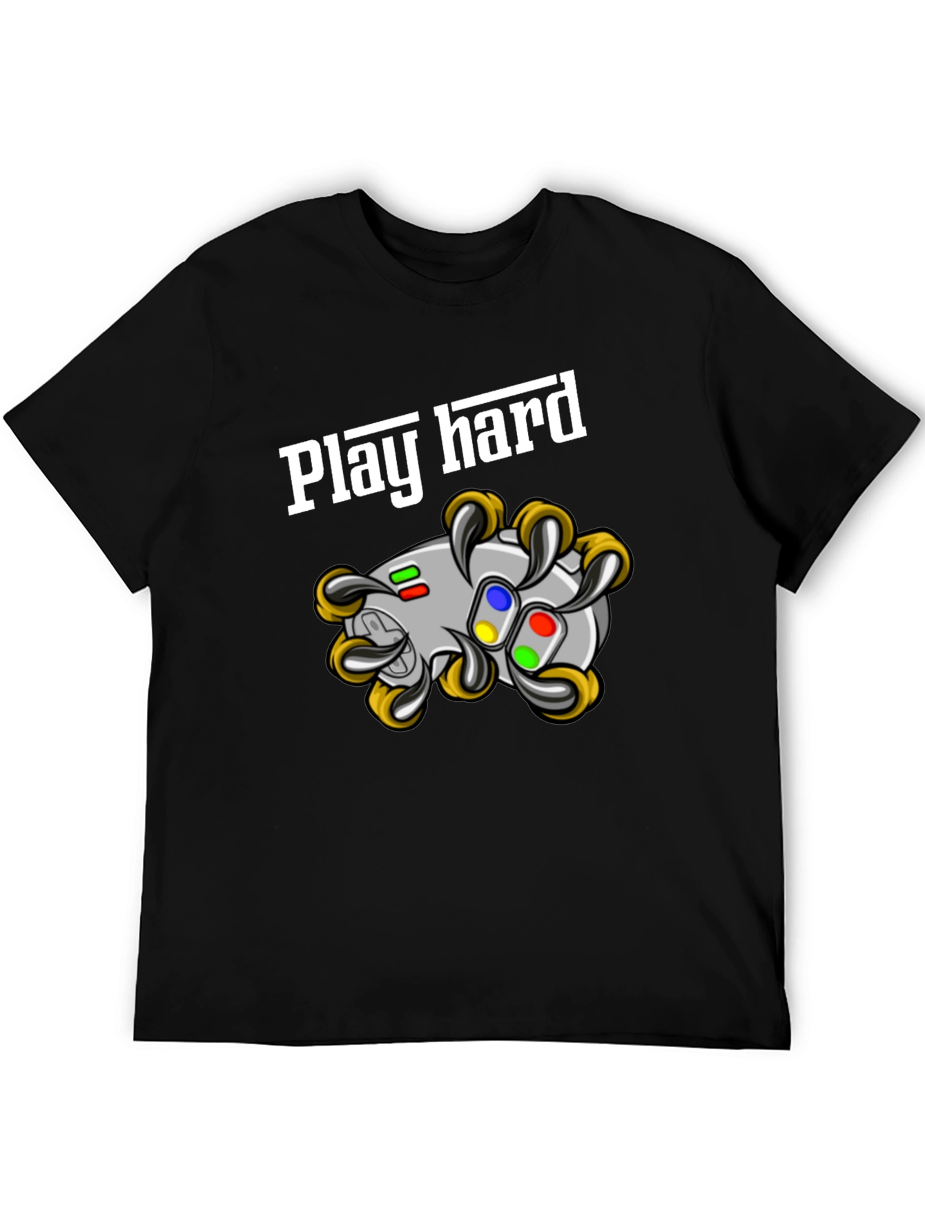 Play Hard Gaming T-Shirt - Black