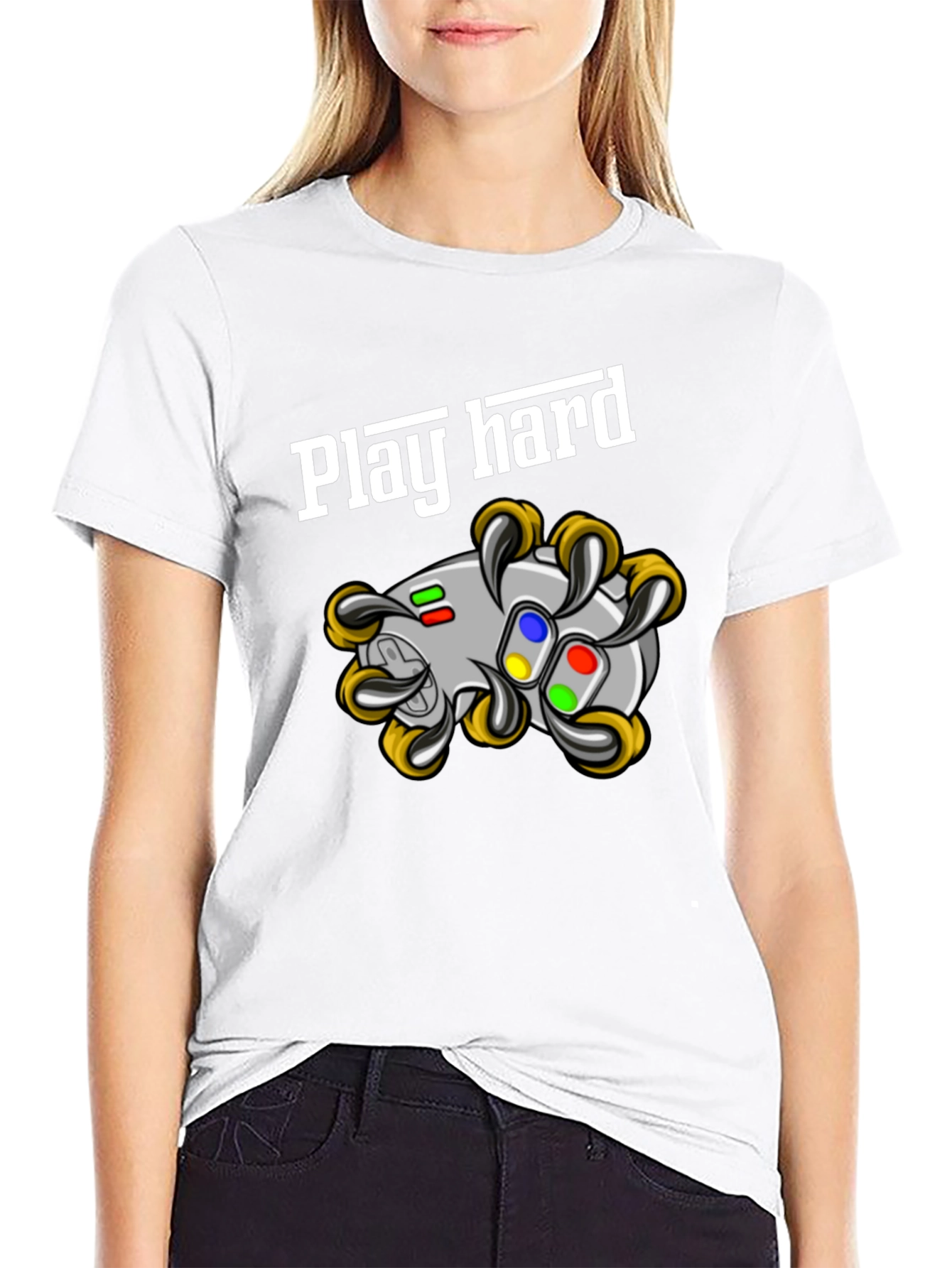 Play Hard Gaming T-Shirt - Black