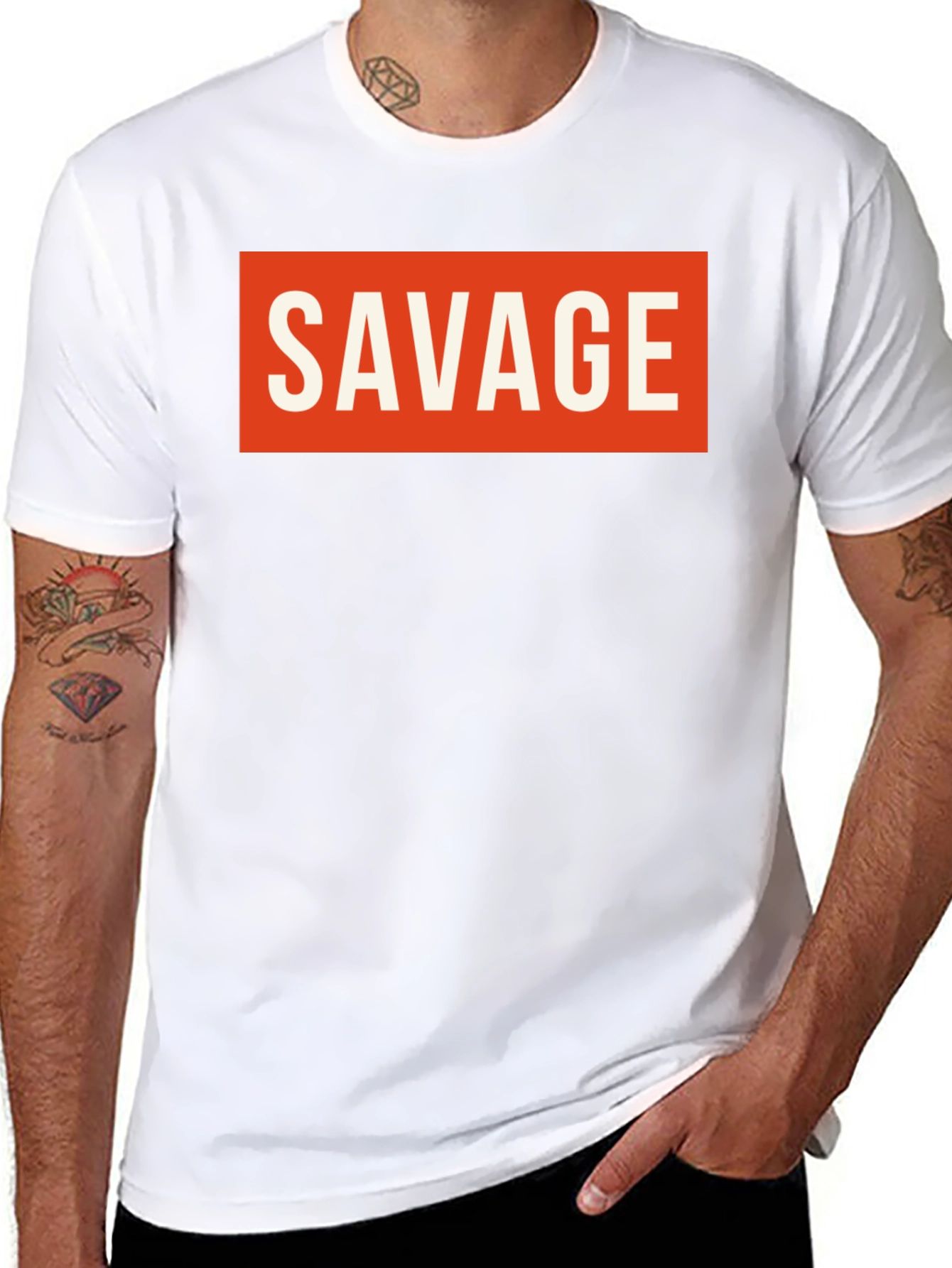 Savage Graphic Tee - Bold Statement T-Shirt