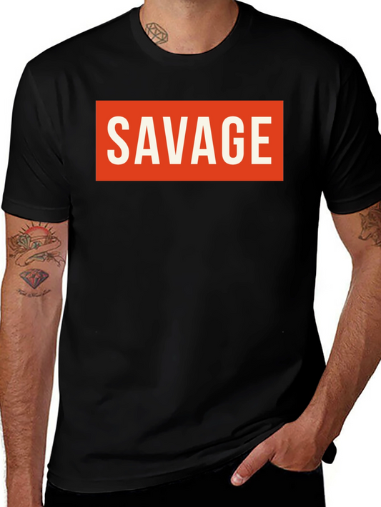 Savage Graphic Tee - Bold Statement T-Shirt