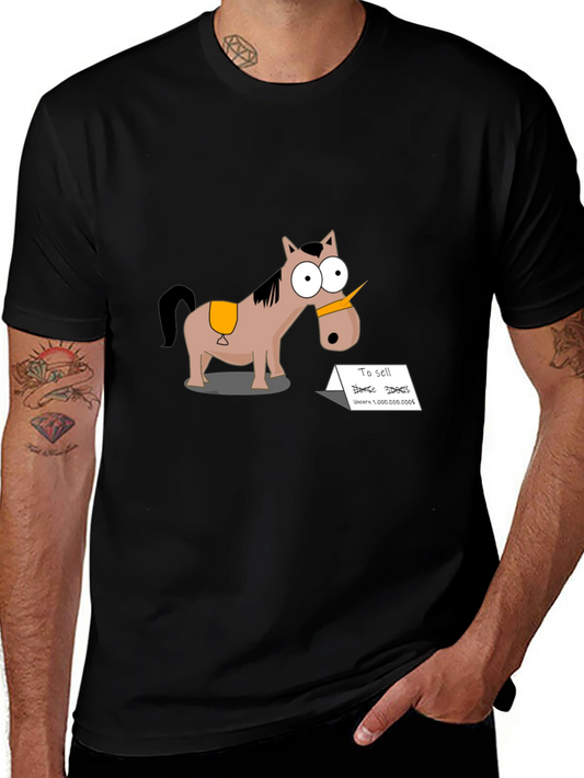 Funny Unicorn Horse Cartoon T-Shirt