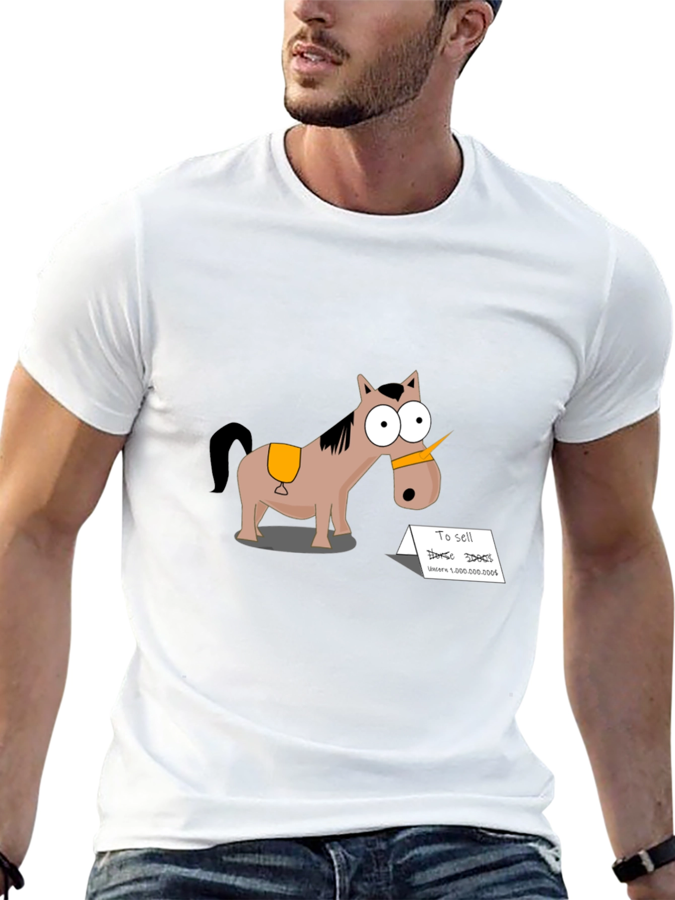 Funny Unicorn Horse Cartoon T-Shirt