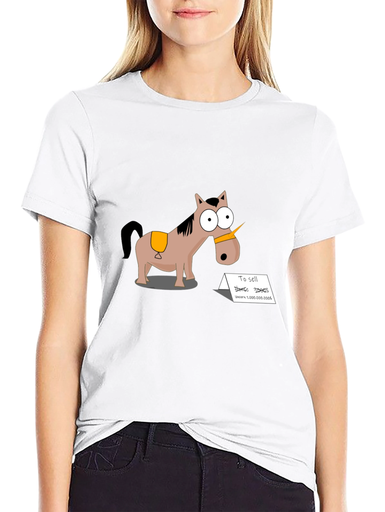 Funny Unicorn Horse Cartoon T-Shirt