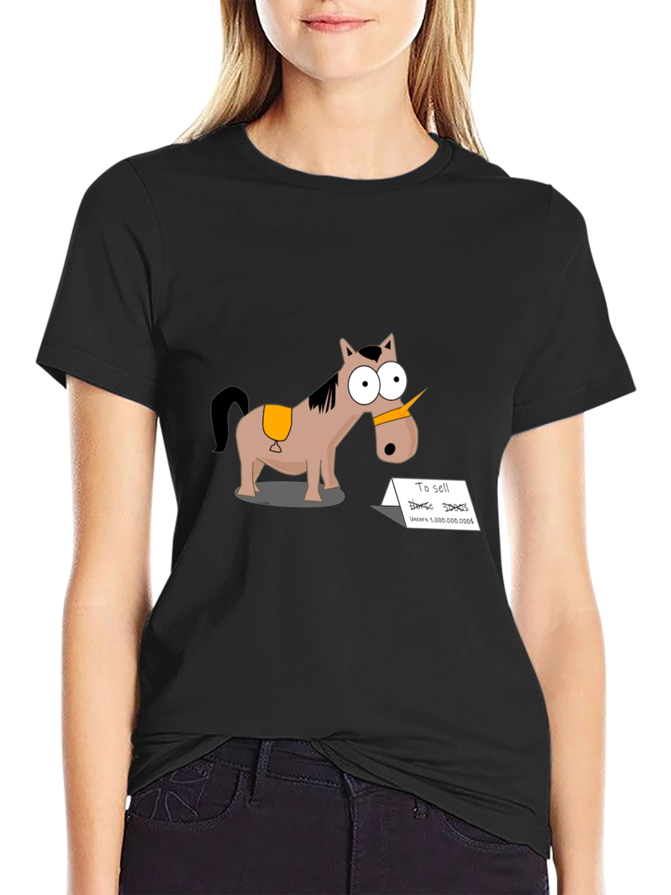 Funny Unicorn Horse Cartoon T-Shirt