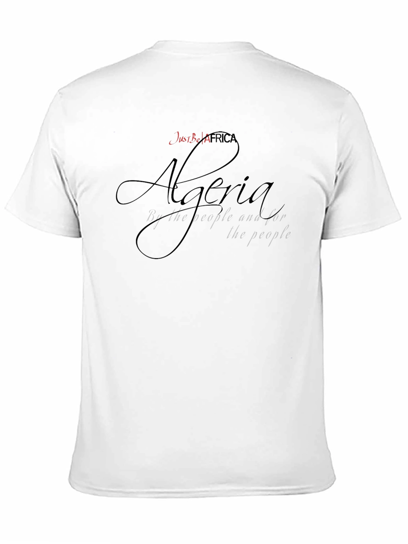Just Be Africa Algeria Graphic Black T-Shirt