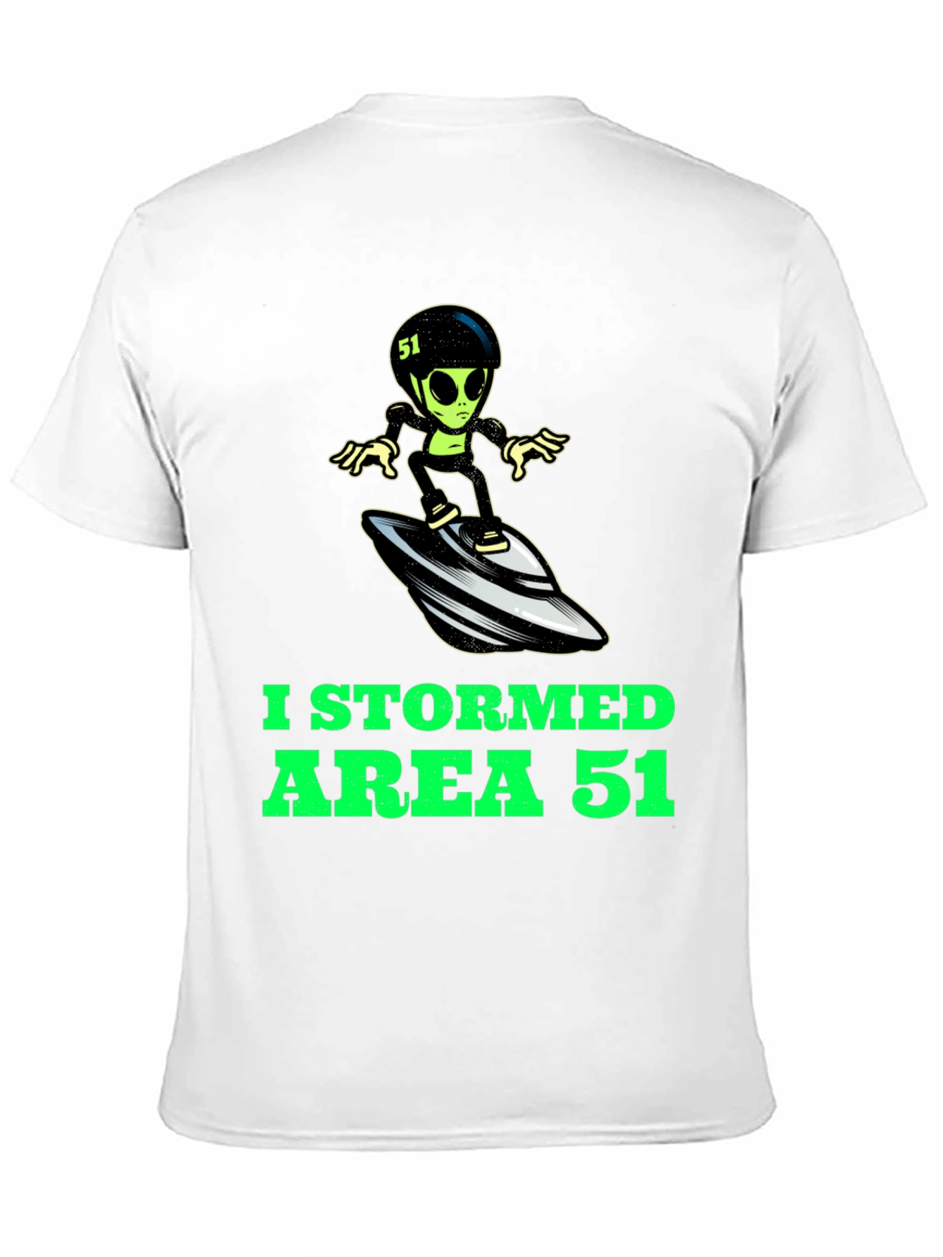 Area 51 Stormed Alien Surfing UFO T-Shirt