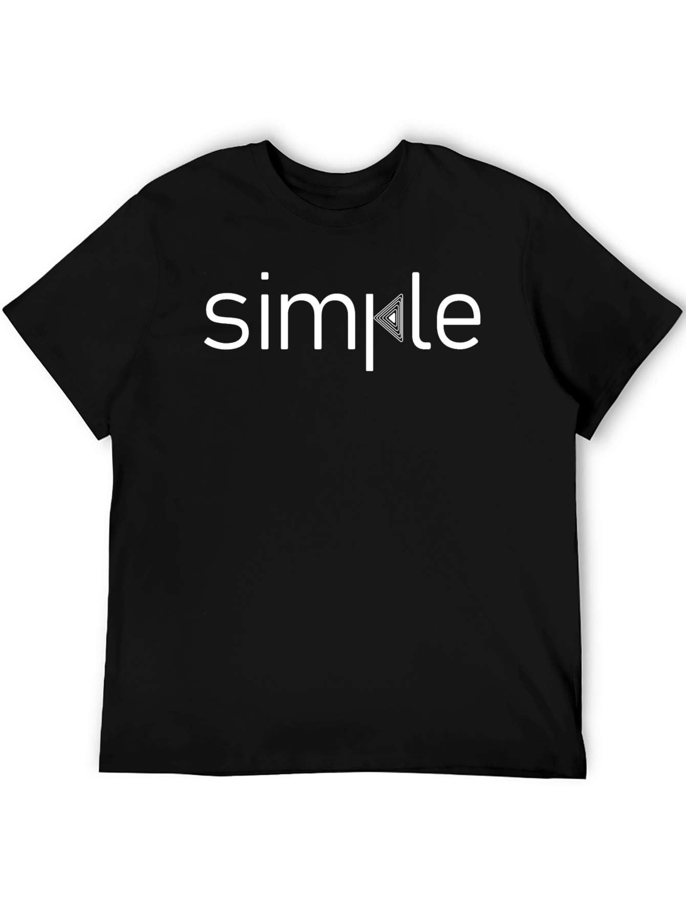 Simple Graphic Black T-Shirt