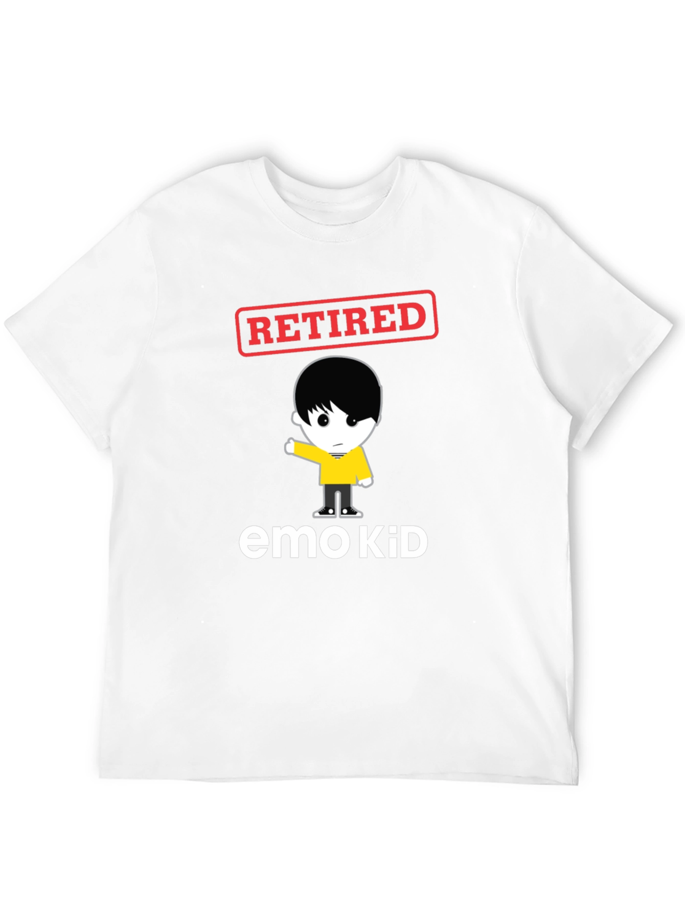 Retired Emo Kid Black Graphic Tee