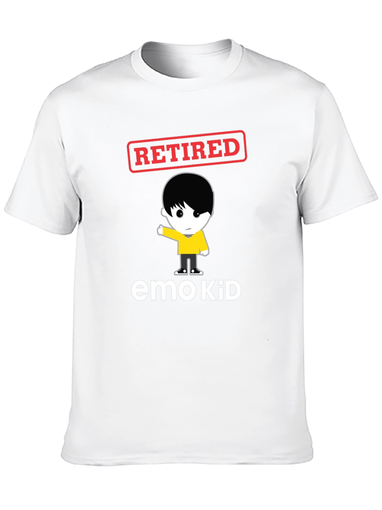 Retired Emo Kid Black Graphic Tee